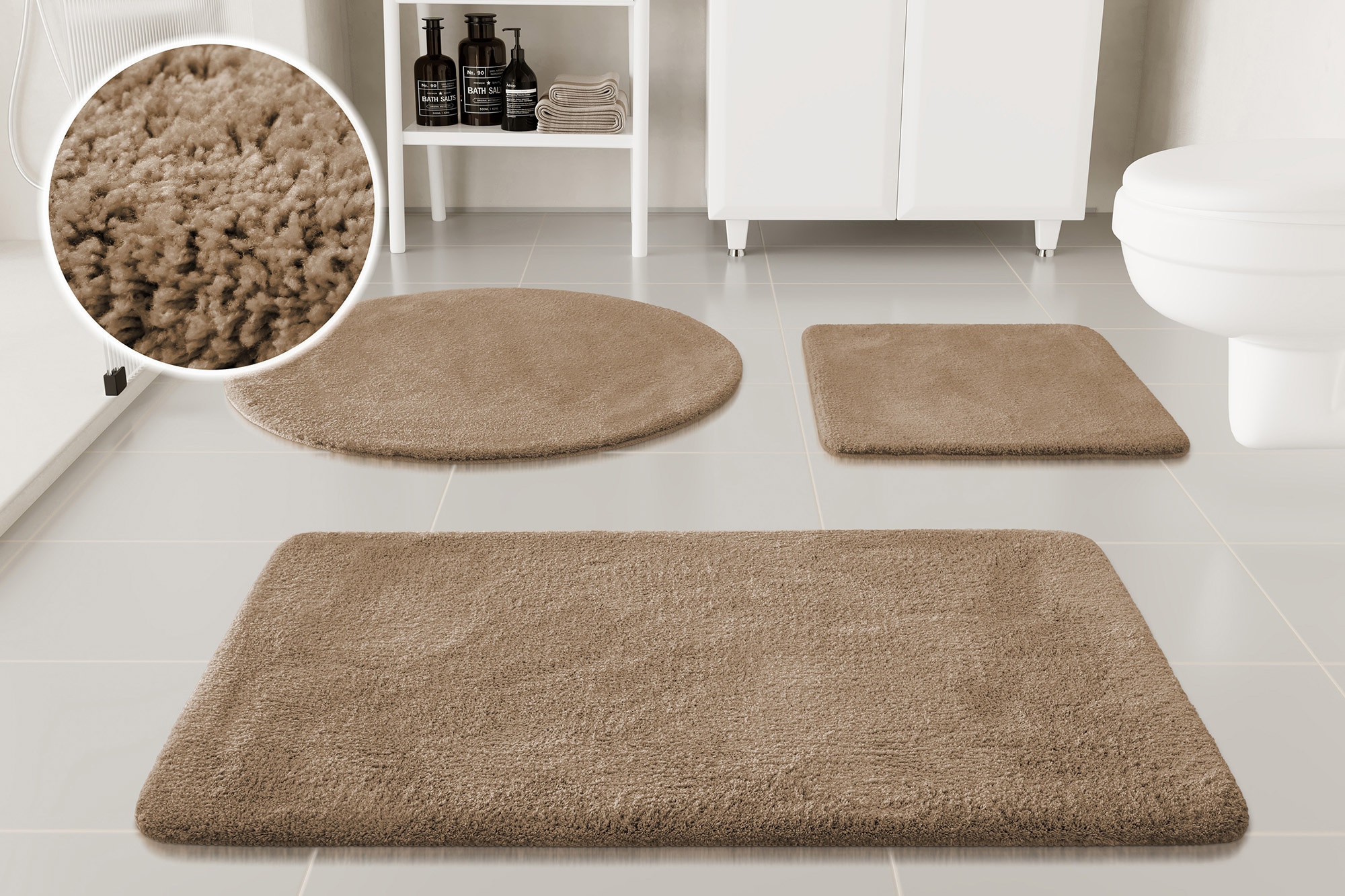 OTTO home Badematte »Neele«, rutschhemmend beschichtet, schnell trocknend, günstig online kaufen