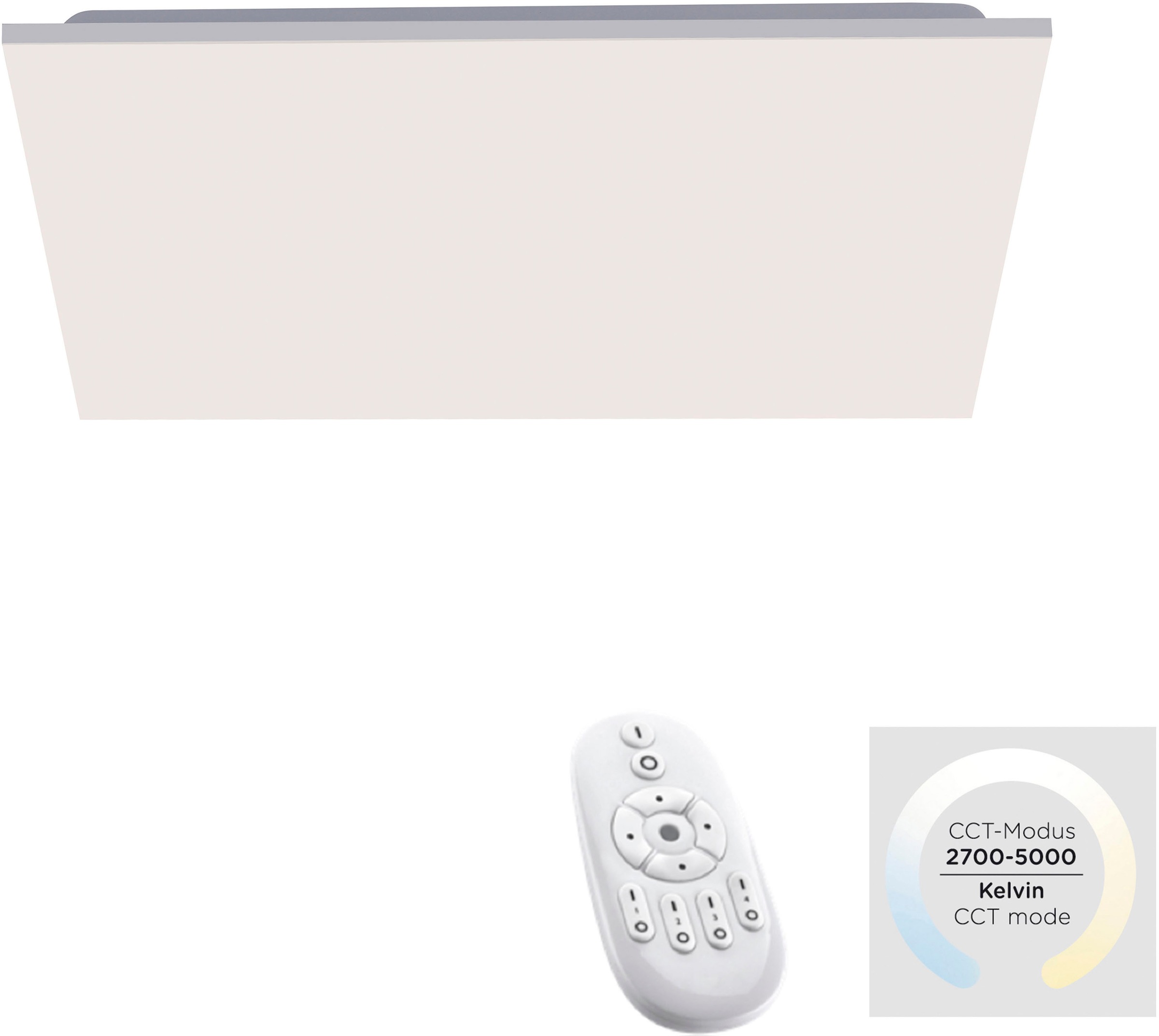 JUST LIGHT LED Deckenleuchte »CANVAS«, 1 flammig, Leuchtmittel LED-Board günstig online kaufen