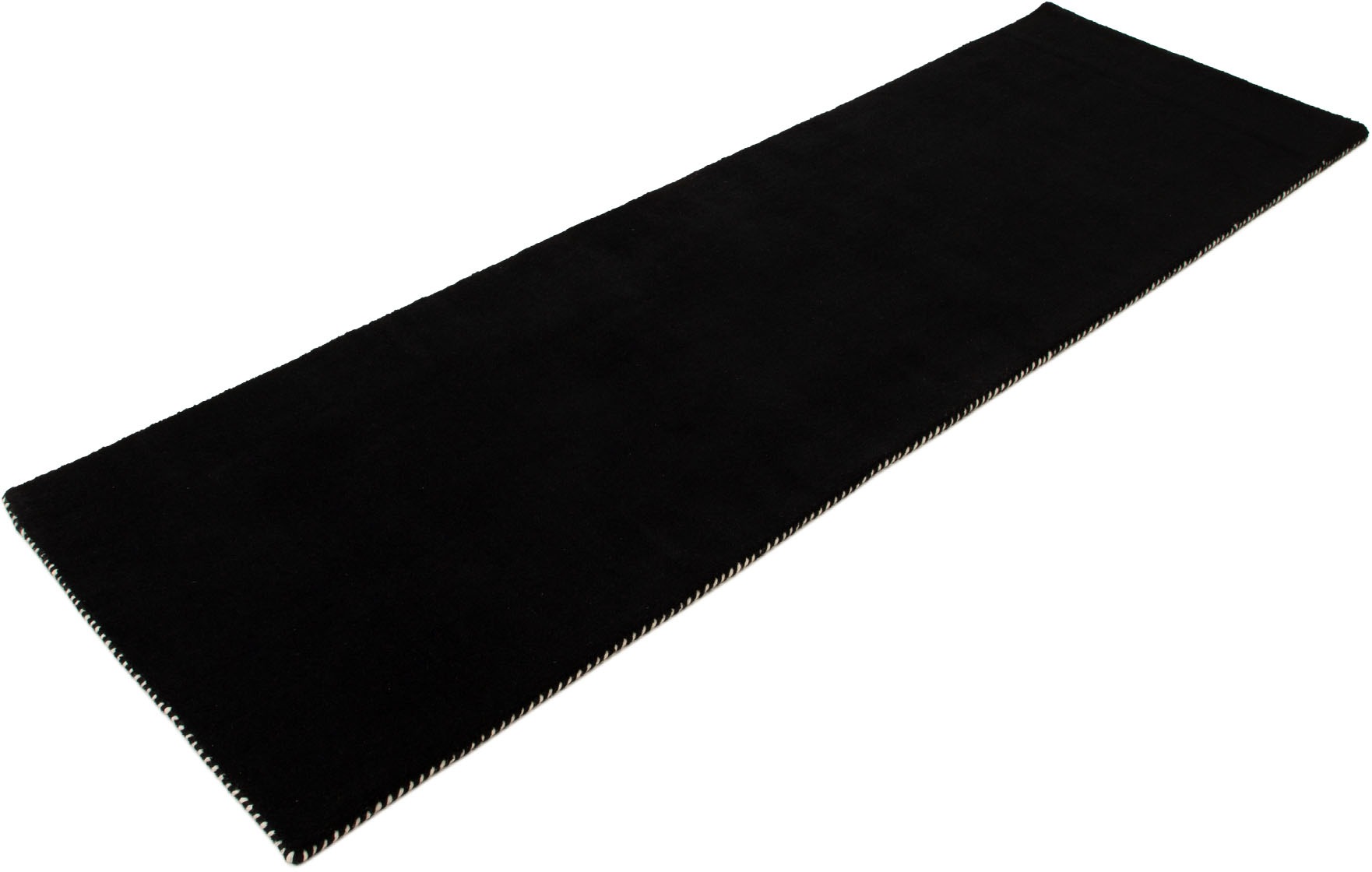 carpetfine Wollteppich »Gabbeh Lola Uni«, rechteckig, 14 mm Höhe, mit natürlichem Pflanzenmaterial von Hand gewebt, auch in Rund