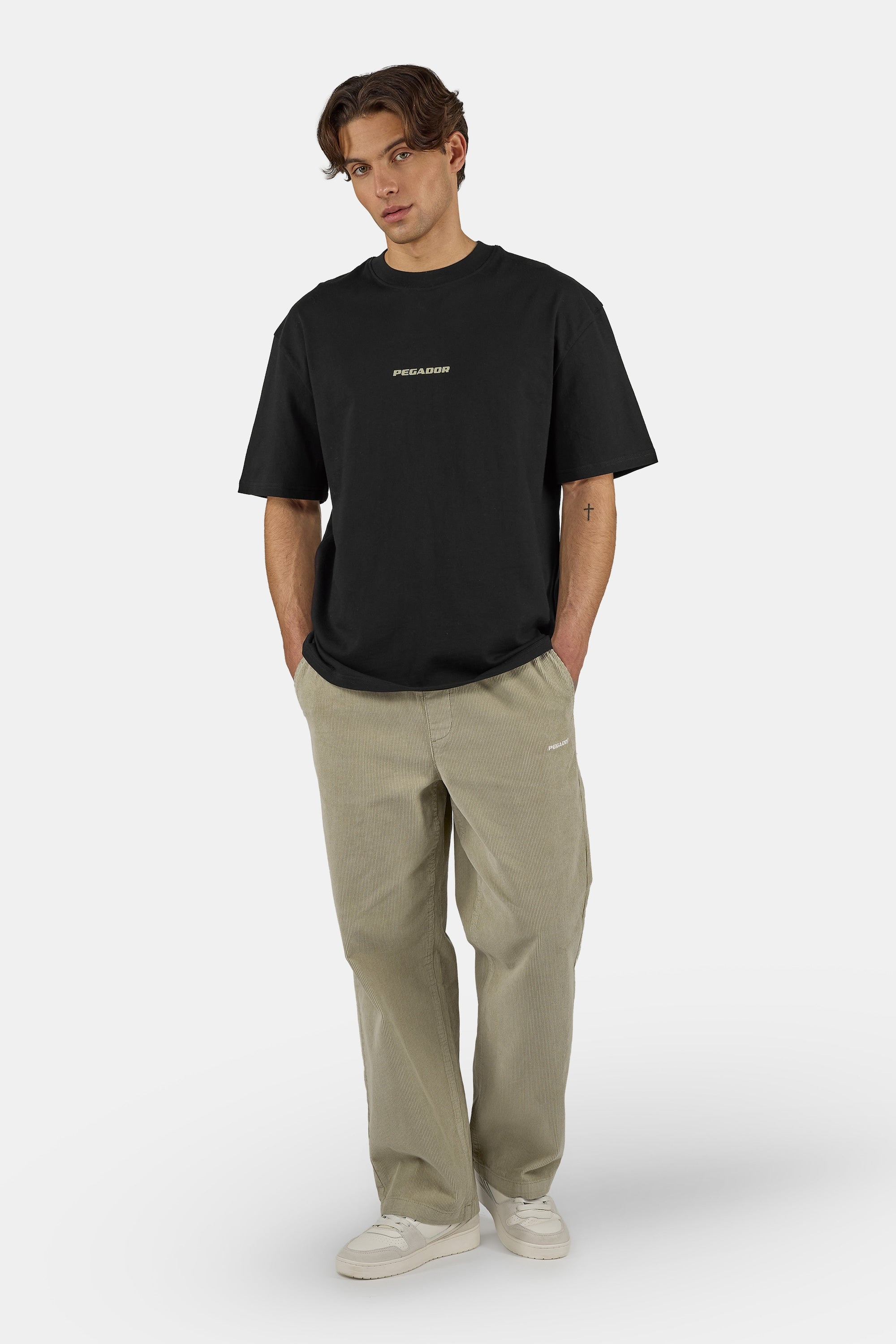 PEGADOR Rundhalsshirt »COLNE LOGO OVERSIZED TEE« Baumwolle, oversize