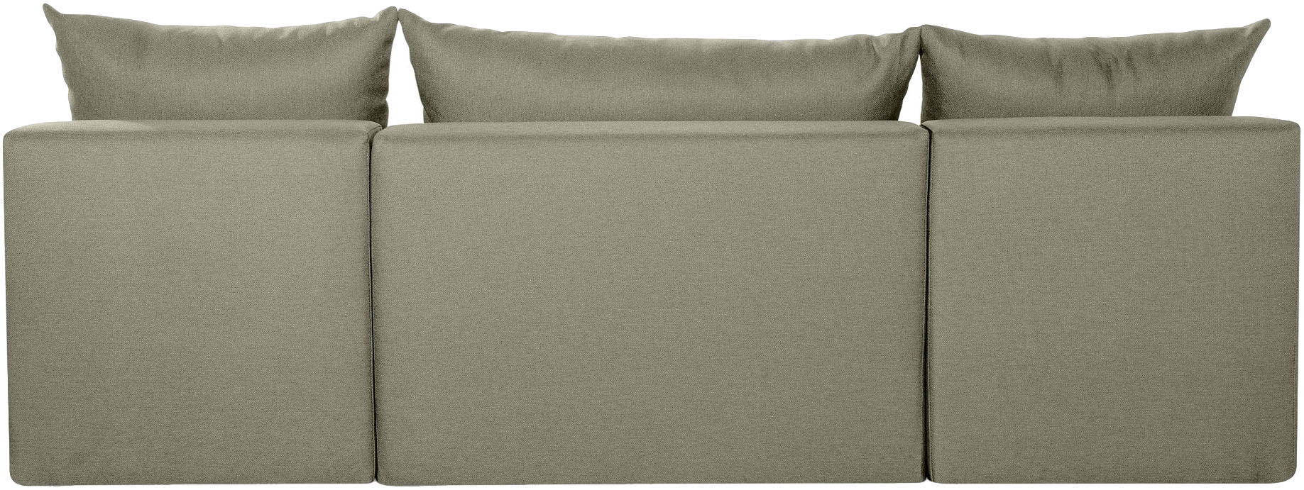 COLLECTION AB Wohnlandschaft »Pico U-Form, Breite 220, mit Schlaffunktion, Bettkasten & Zierkissen«, Liegefläche 117x220 cm