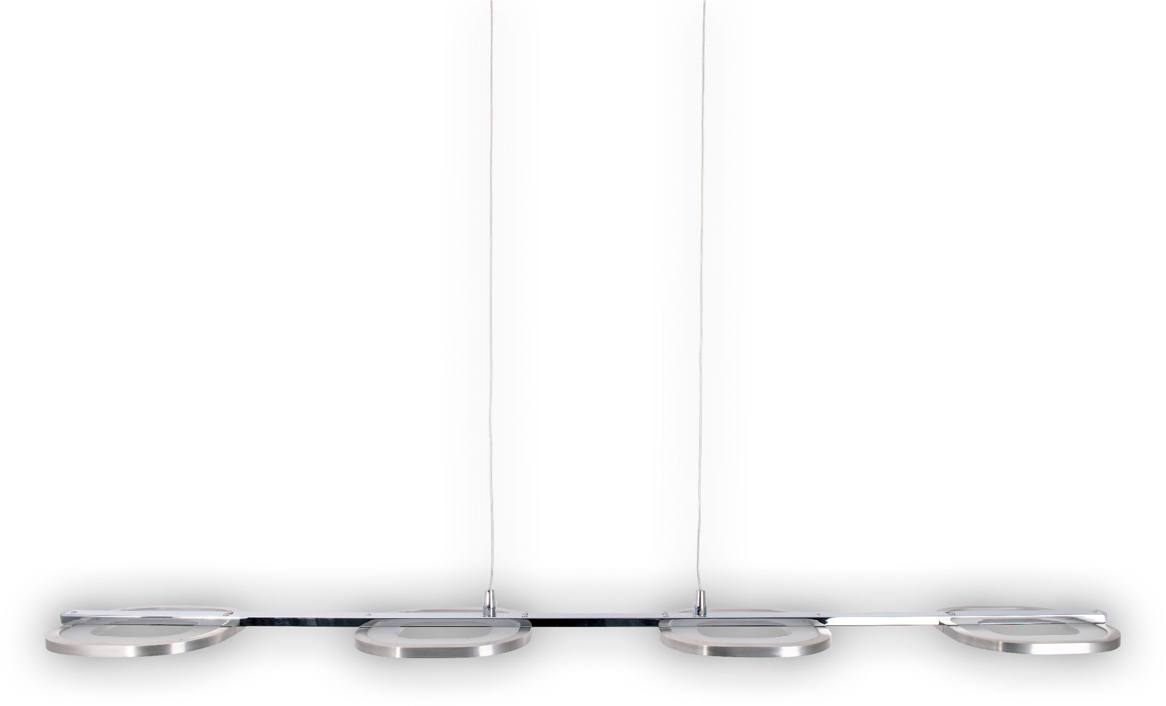 näve LED Pendelleuchte »Beam«, 4 flammig, Leuchtmittel LED-Modul | LED fest integriert, 4 Brennstellen, Höhe 150cm, Länge 100cm, warmweißes Licht