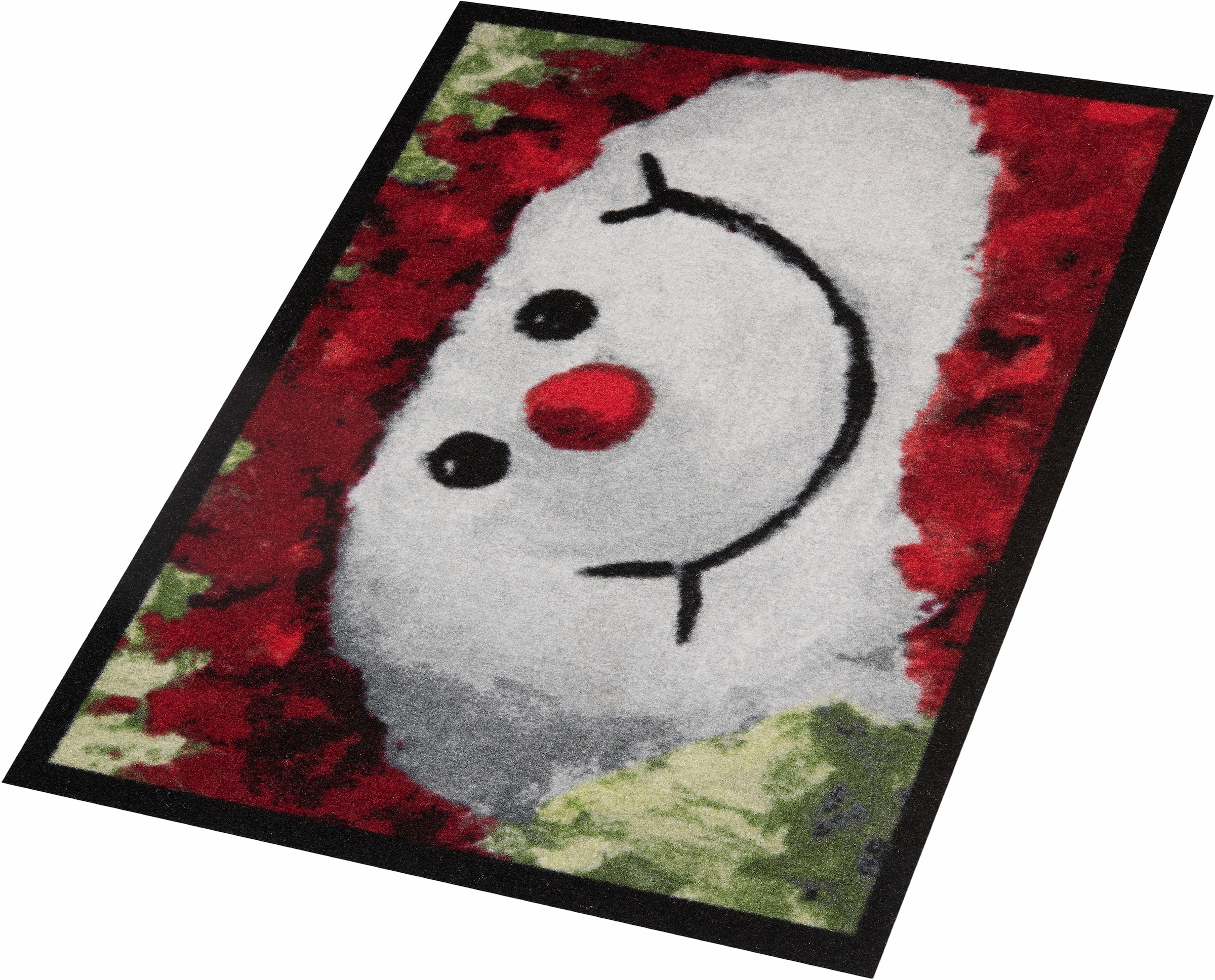 Weihnachten, »Snowman«, Fußmatte Pflegeleicht, HANSE bestellen und rechteckig, Festlich bequem Home Rutschhemmend, schnell Waschbar,