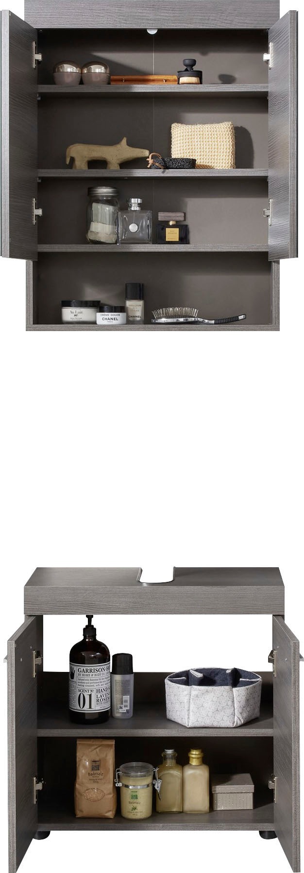welltime Badmöbel-Set »Royan« 2 Stk. tlg. Set bestehend aus: Spiegelschrank günstig online kaufen