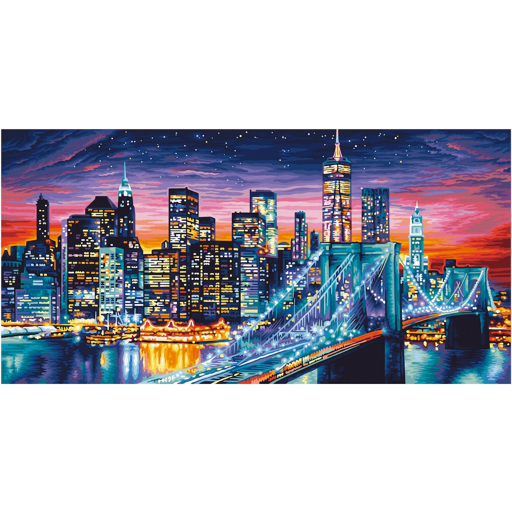 Schipper Malen nach Zahlen »Meisterklasse Breitformat - Manhattan bei Nacht«