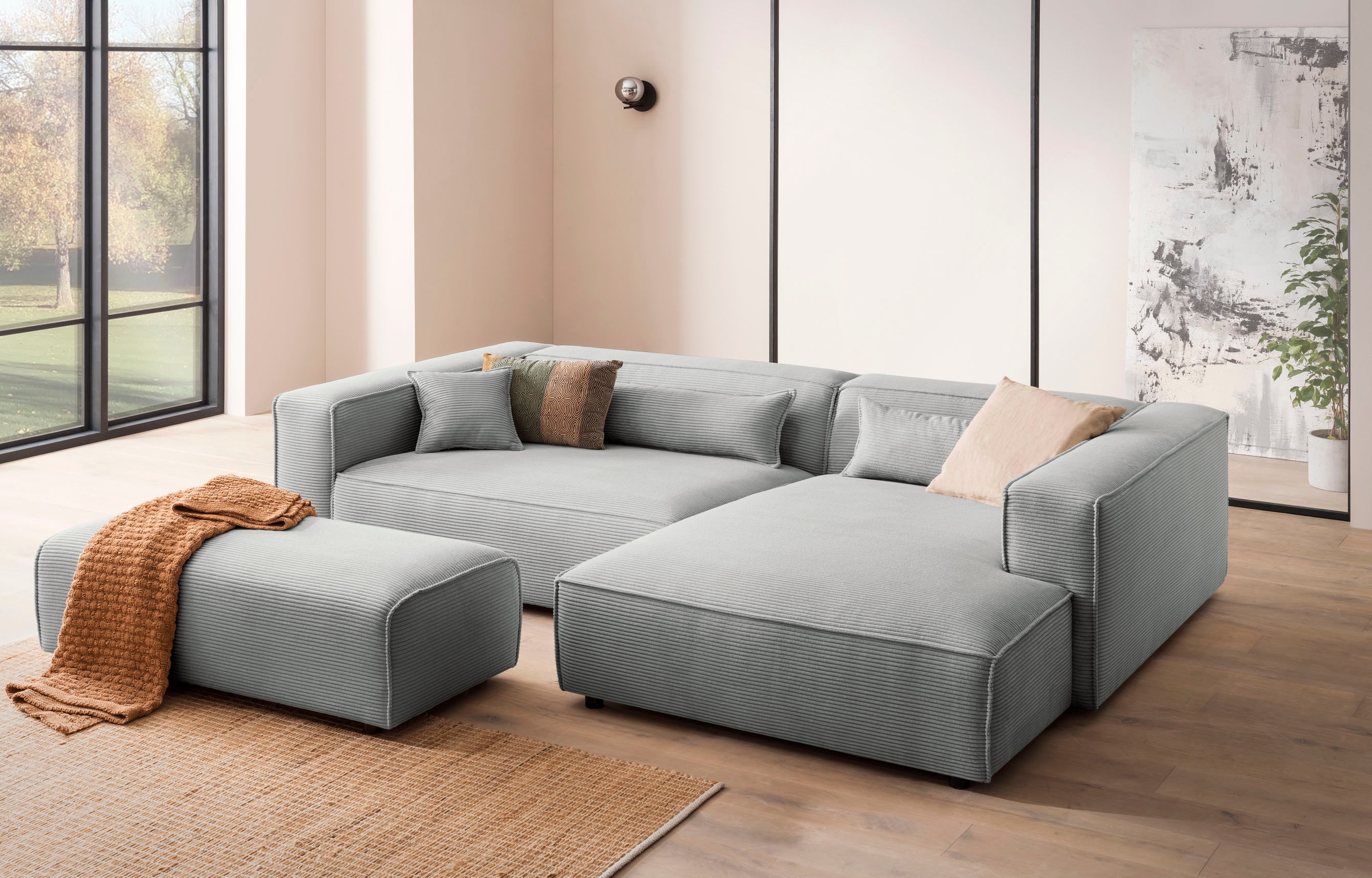 LeGer Home by Lena Gercke Polsterecke »PIARA XXL, L-Form mit Schlaffunktion günstig online kaufen