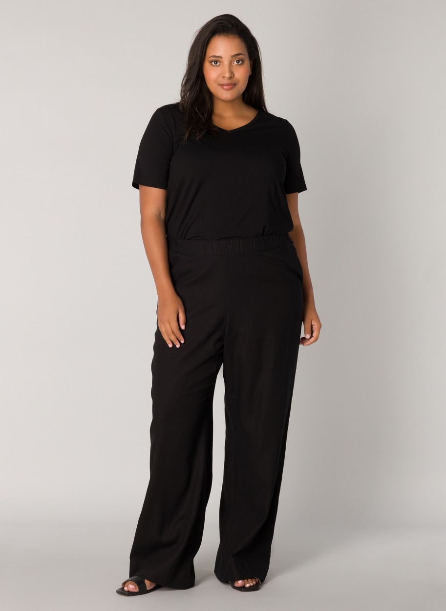 Base Level Curvy Leinenhose »Yula«, Sommerhose