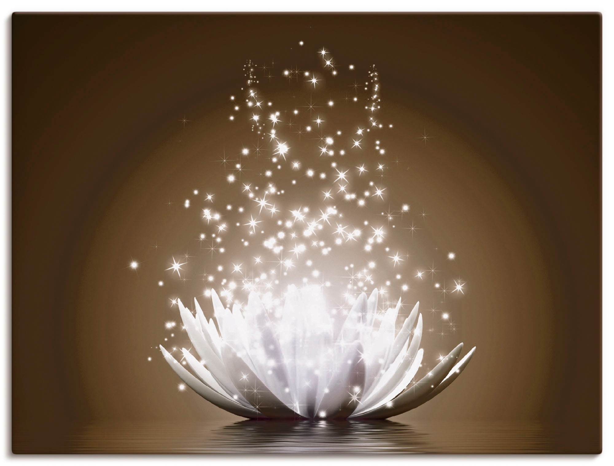 Artland Wandbild »Magie der Lotus-Blume«, Blumen, (1 St.), als Alubild,  Leinwandbild, Wandaufkleber oder Poster in versch. Größen auf Raten  bestellen