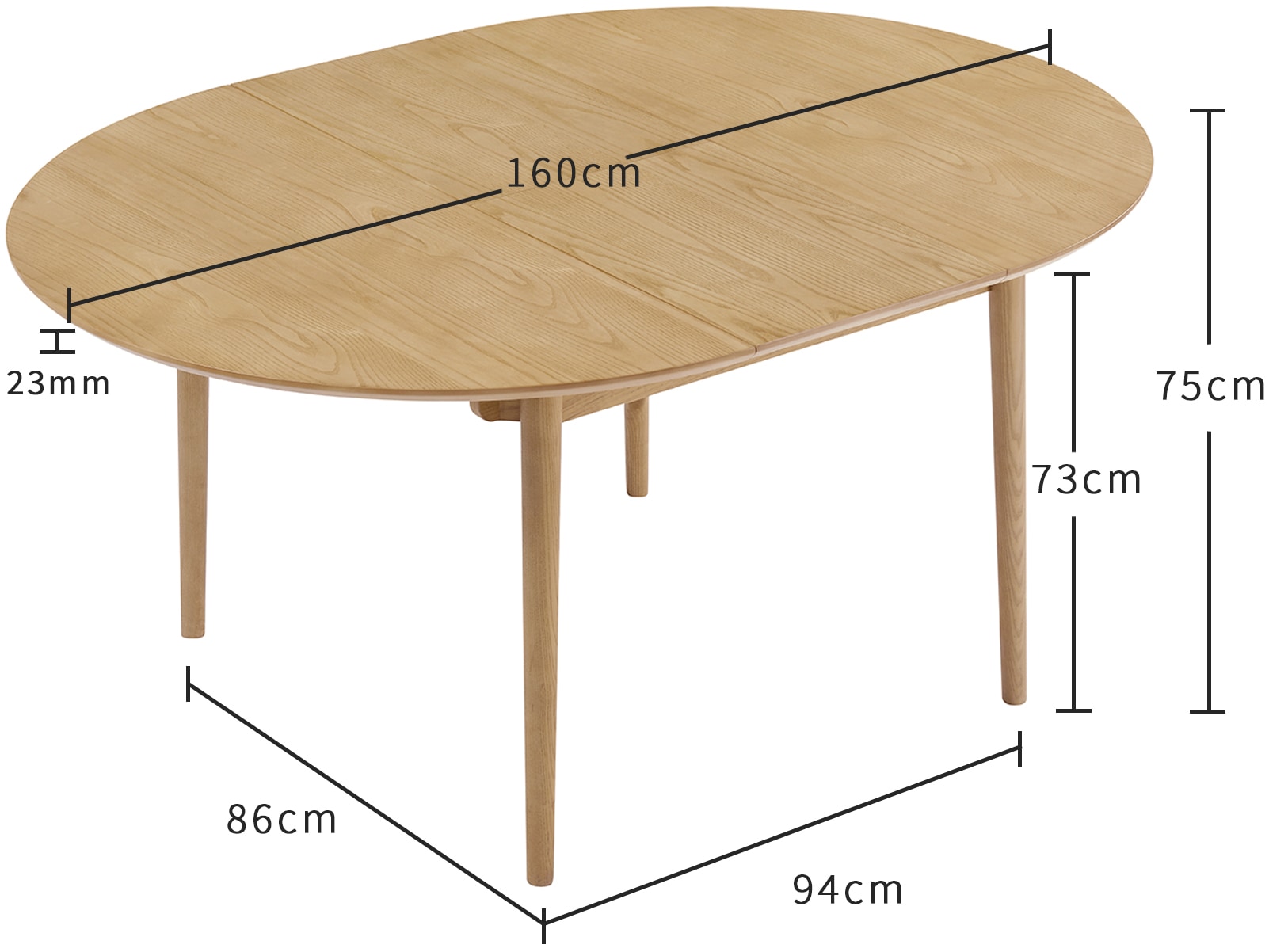 OTTO home Esstisch »Branwell« FSC-zertifiziertem Eschenholz, Breite 120 cm
