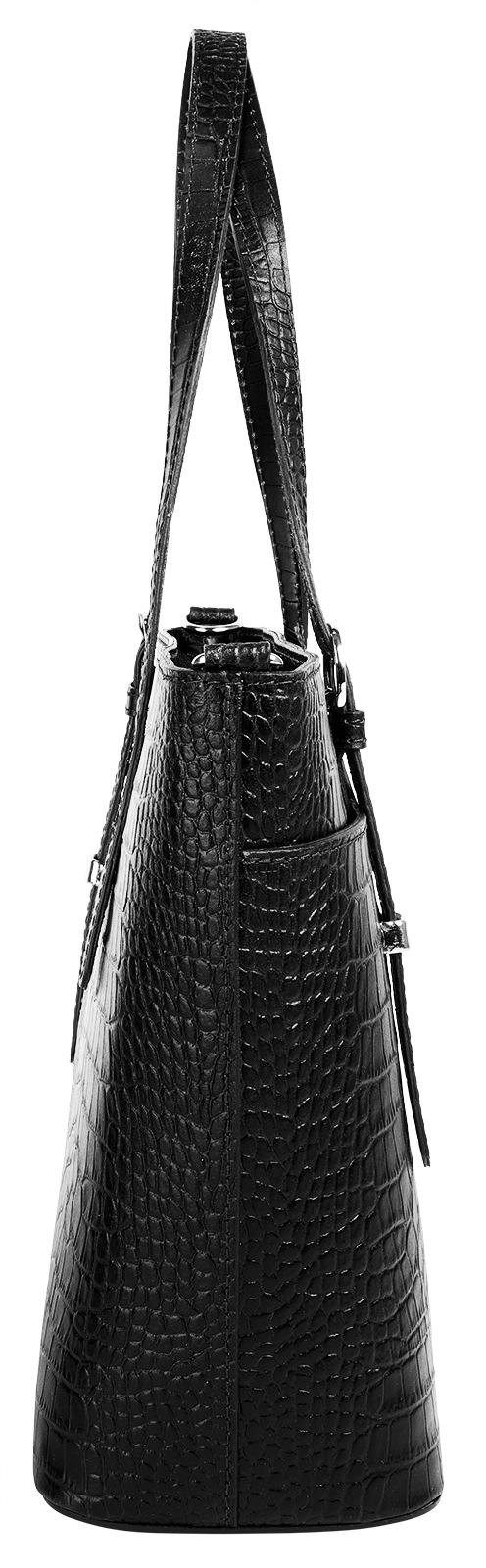 Cluty Henkeltasche, echt Leder, Made in Italy