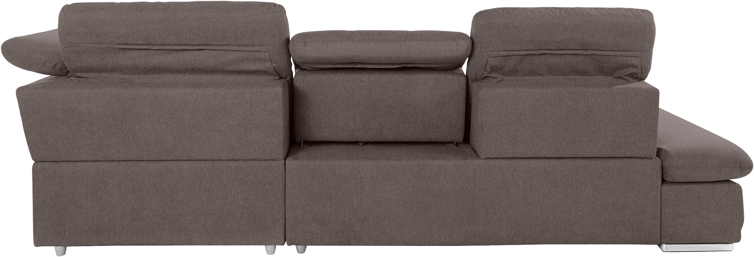 COTTA Ecksofa »Holiday L-Form mit Sitztiefen-, Armteil- und Kopfteilverstellung«, wahlweise mit Bettfunktion & Bettkasten