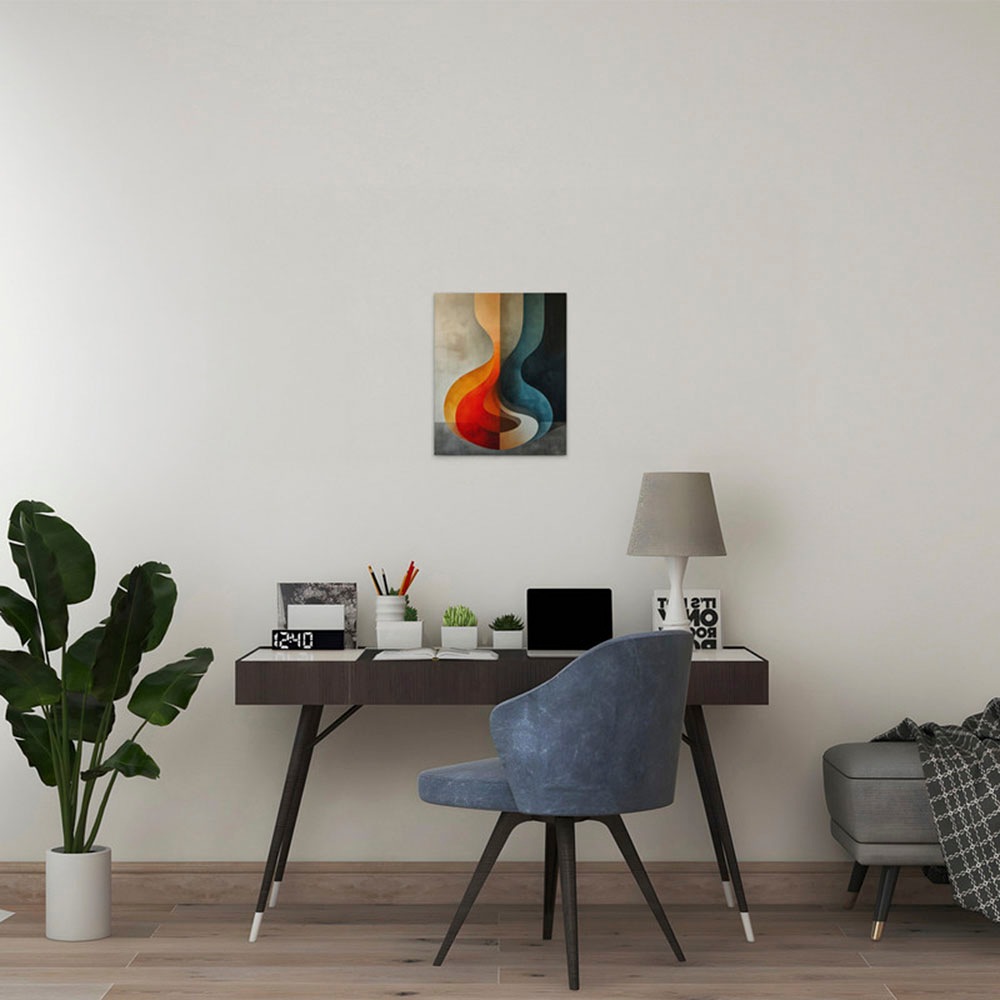 A.S. Création Leinwandbild »Abstract Areas - Wandbild Bunt Grau Keilrahmen günstig online kaufen