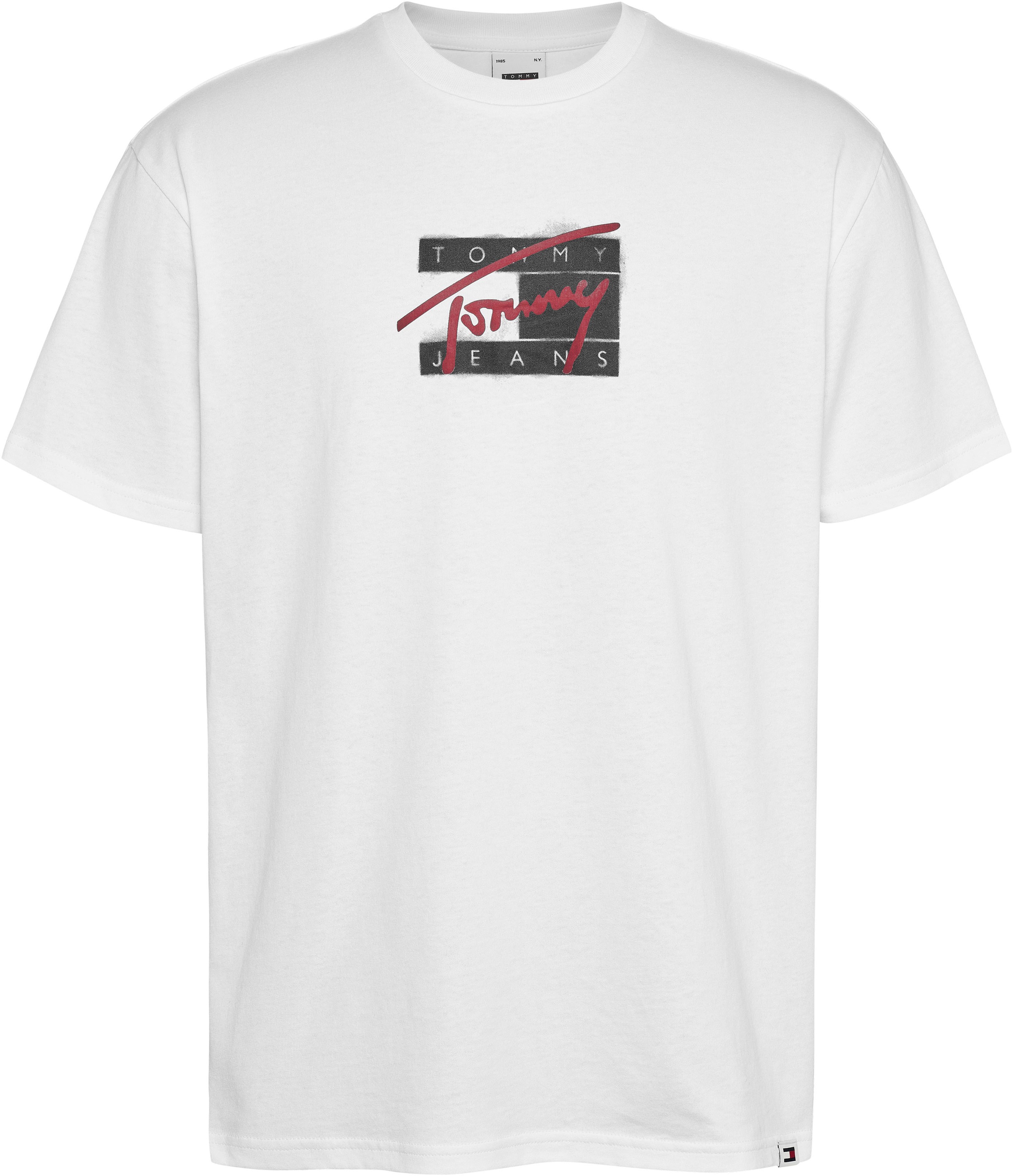 Tommy Jeans Plus T-Shirt »TJM REG STREET SIG FLAG TEE EXT«, Große Größen mit Print