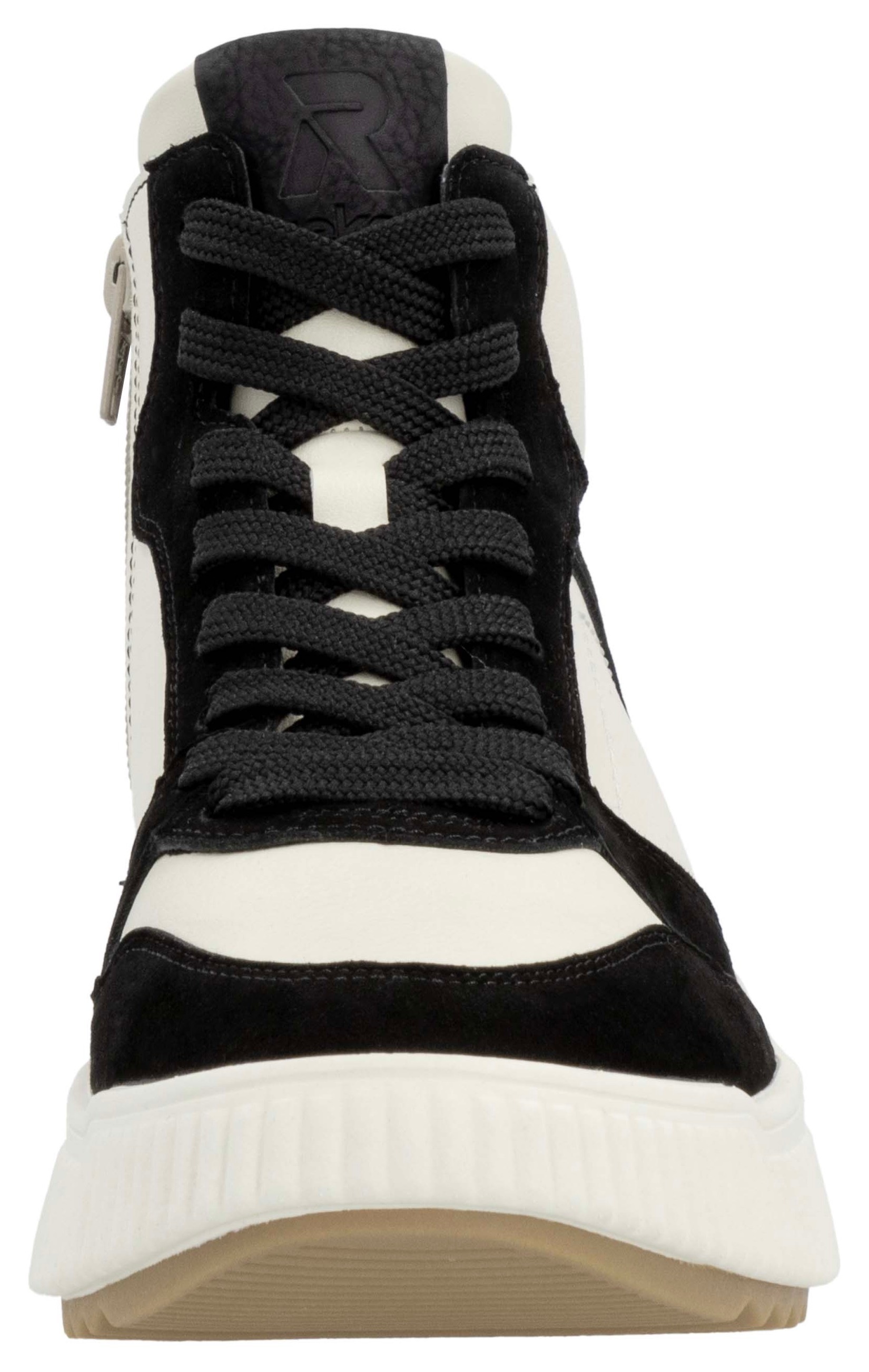 Rieker EVOLUTION Sneaker, Freizeitschuh, High Top Sneaker, Schnürboots, Schaftrandpolsterung