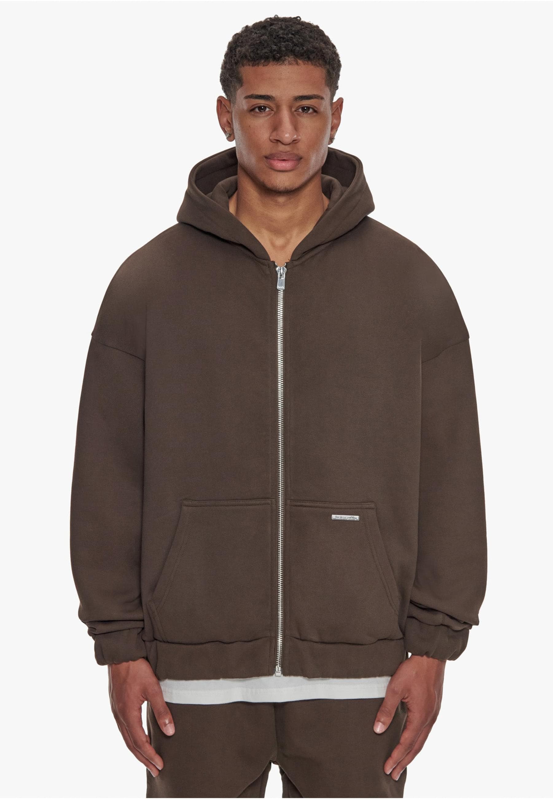 Dropsize Sweatjacke »Dropsize Herren Super Heavy Blank Zip-Hoodie«