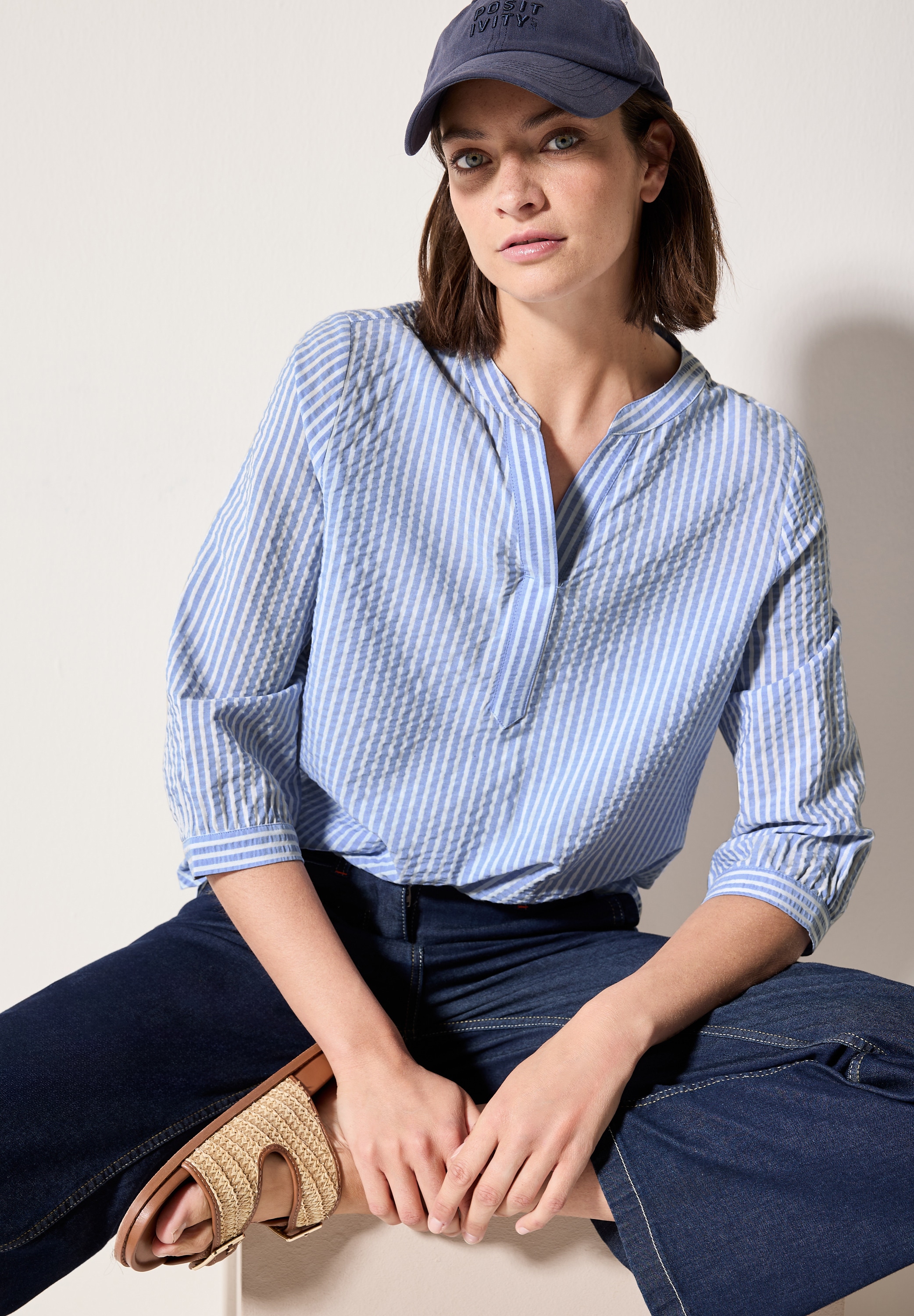 Cecil Klassische Bluse, mit Streifen Muster