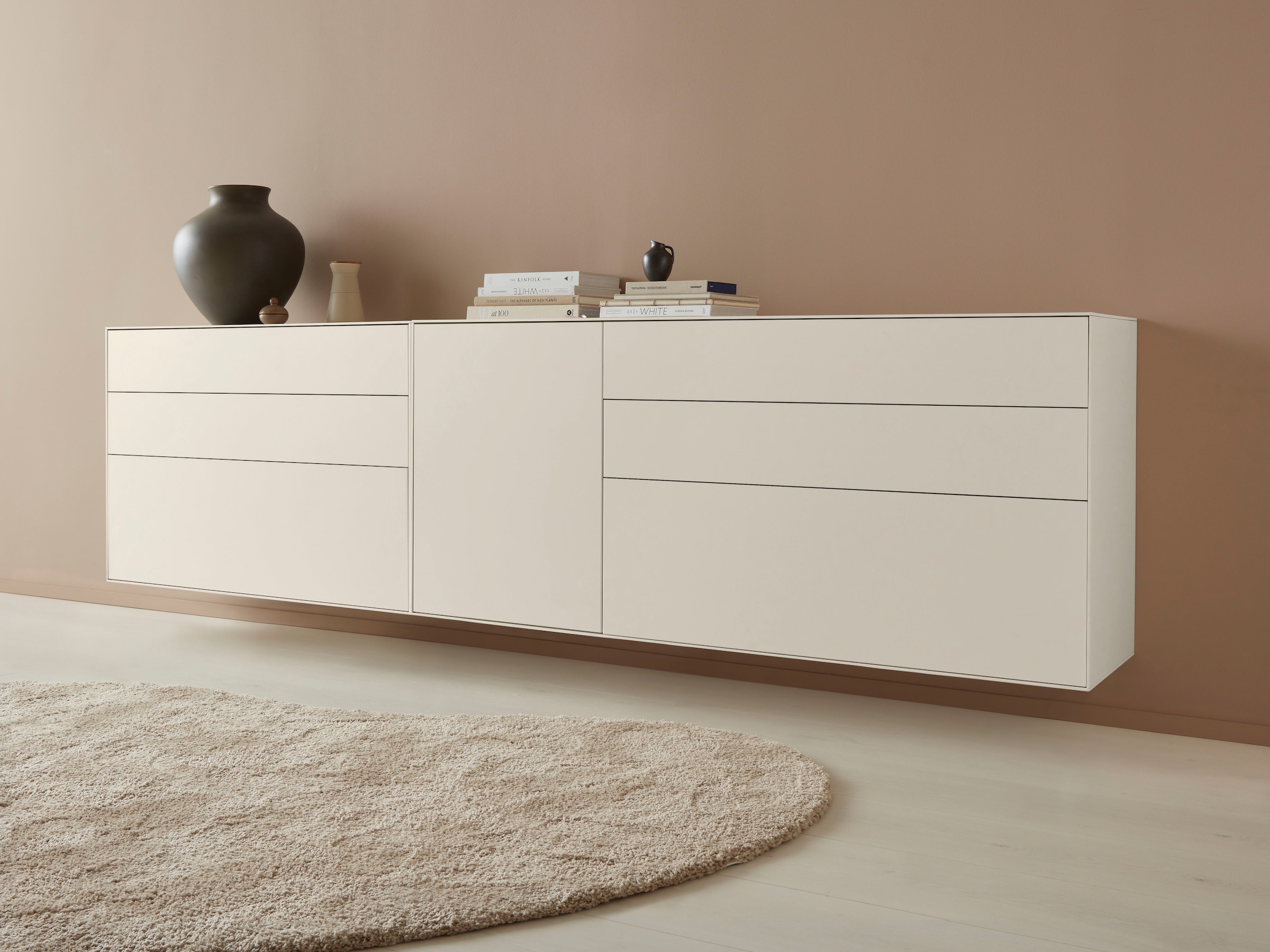 LeGer Home by Lena Gercke Sideboard »Essentials«, Breite: 167cm, MDF lackiert, Push-to-open-Funktion