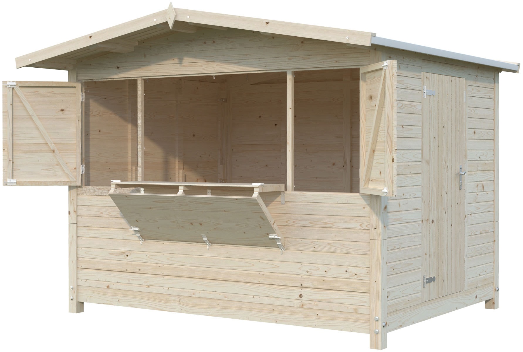 Palmako Gartenhaus »Marian, klappbarer Marktstand« verschiedene Farben