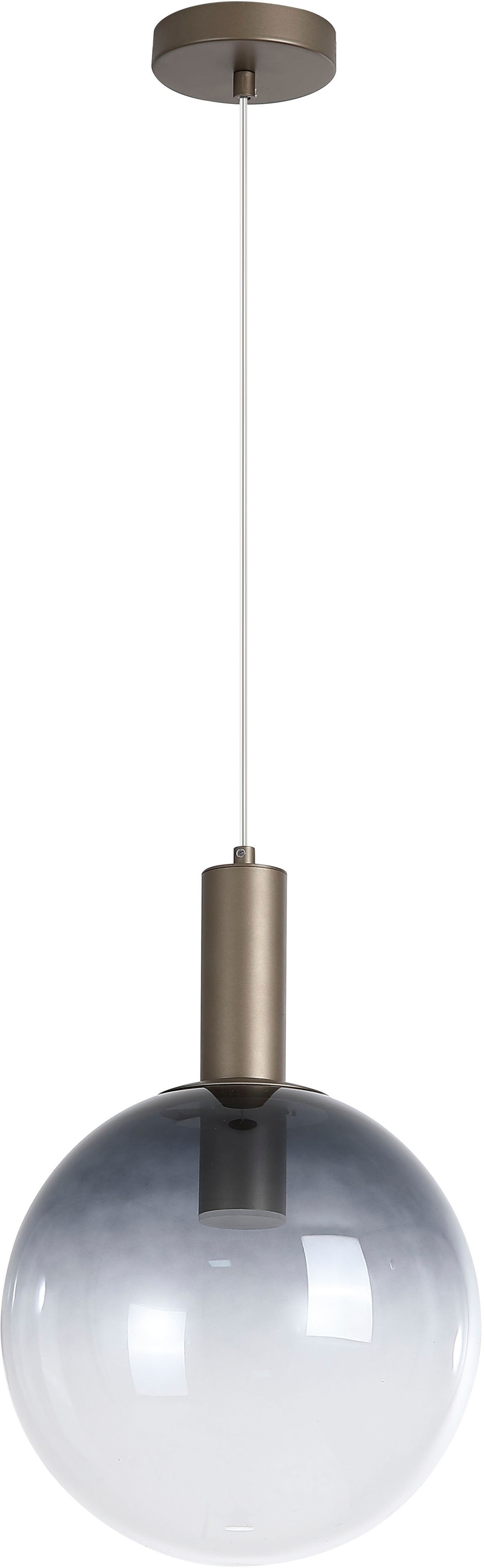 Searchlight Pendelleuchte »Ombre 1Lt Anhänger, Glas mit Latte-Metall« GU10 1 Stk.