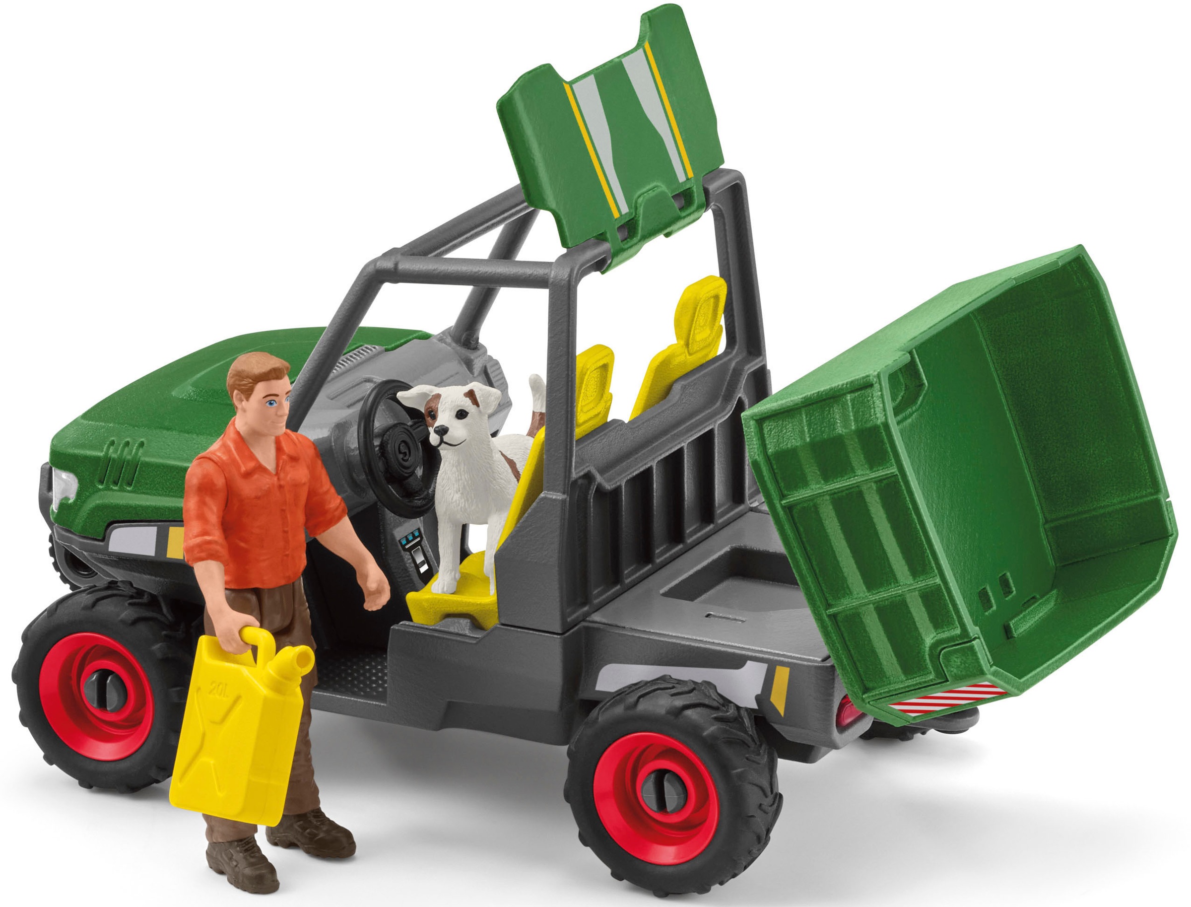 Schleich® Spielwelt »FARM WORLD, Waldbauer mit Fahrzeug (42659)«