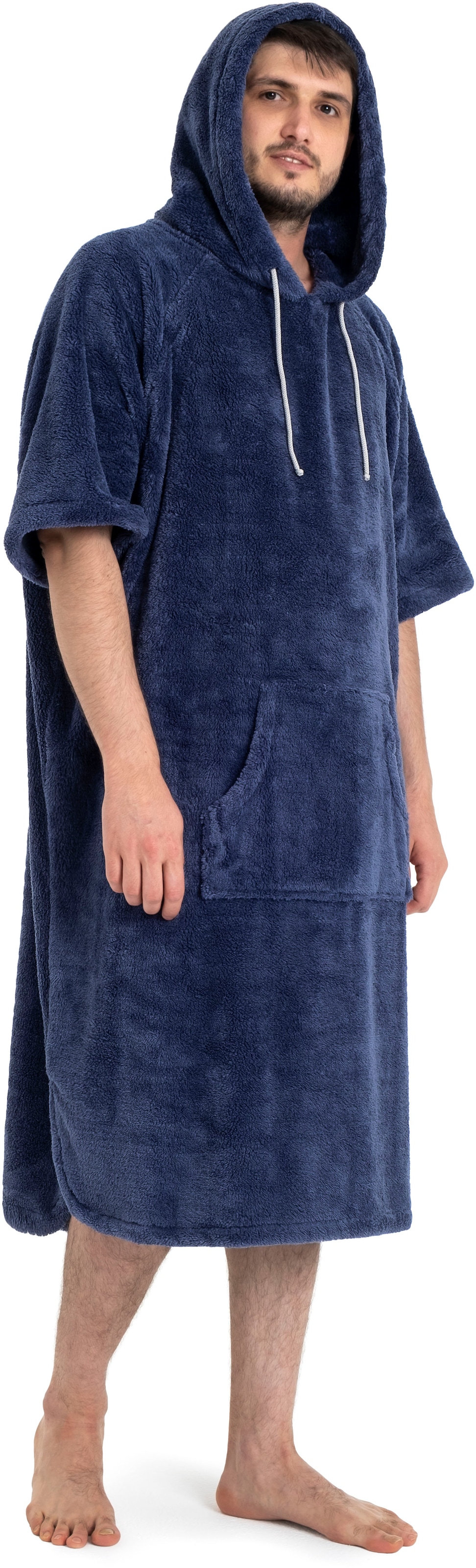 my home Badeponcho »Lillou«, (1 St.), weich und kuschelig, Unisex, für Damen und Herren, Surfponcho