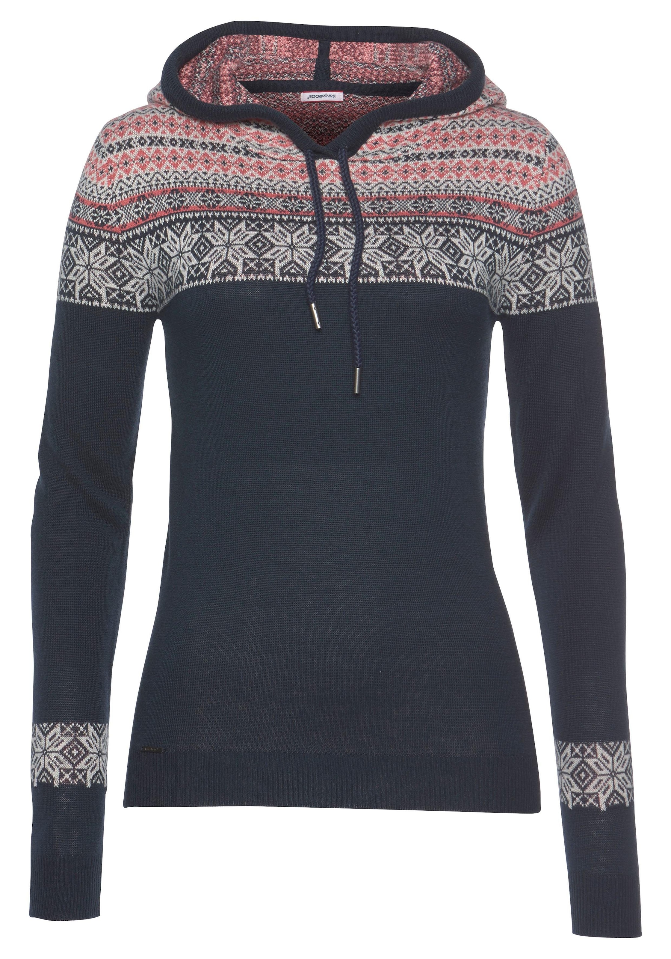 KangaROOS Kapuzenpullover, mit tollem Muster