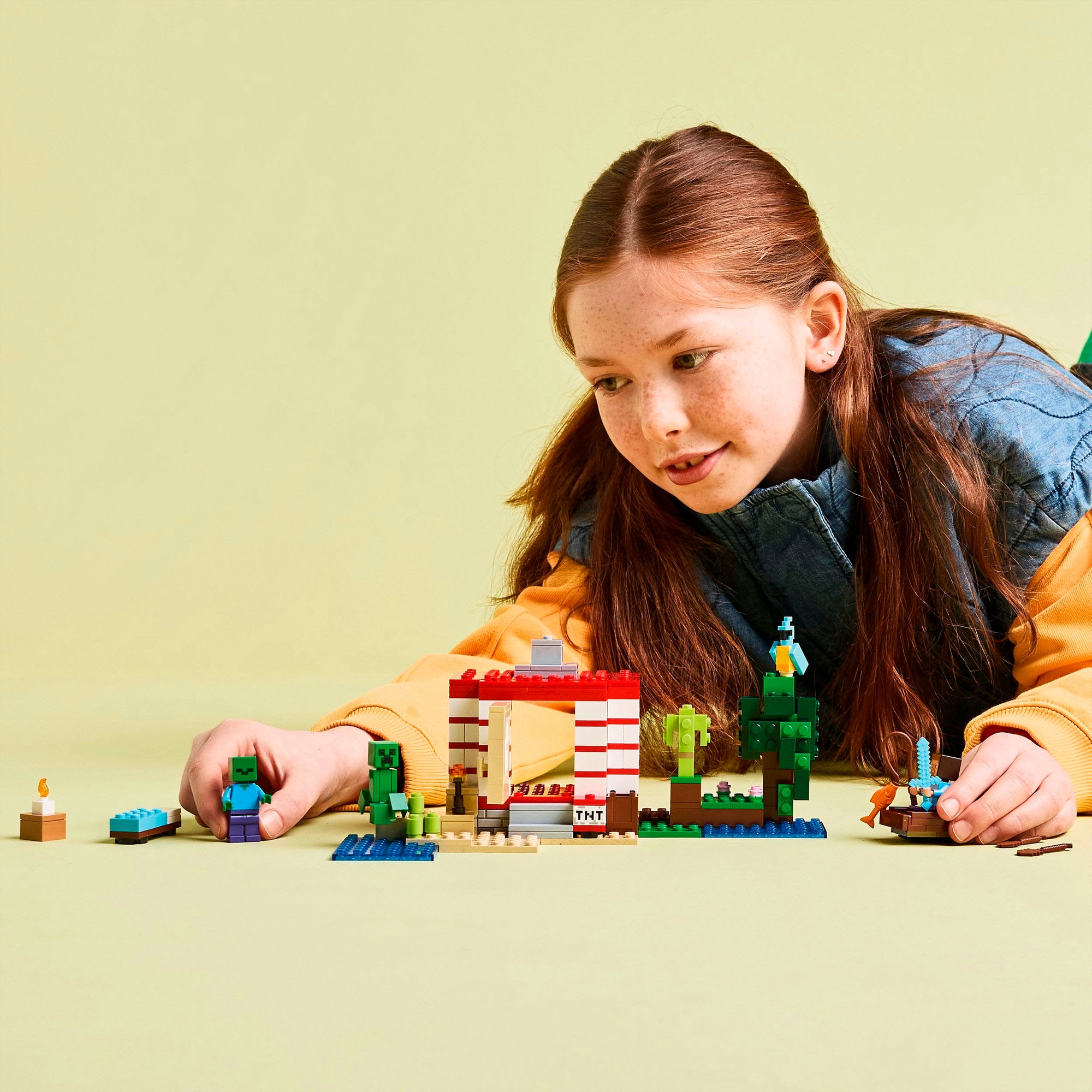LEGO® Konstruktionsspielsteine »Das TNT-Dschungelhaus (21275), LEGO Minecraft«, (287 St.), Made in Europe
