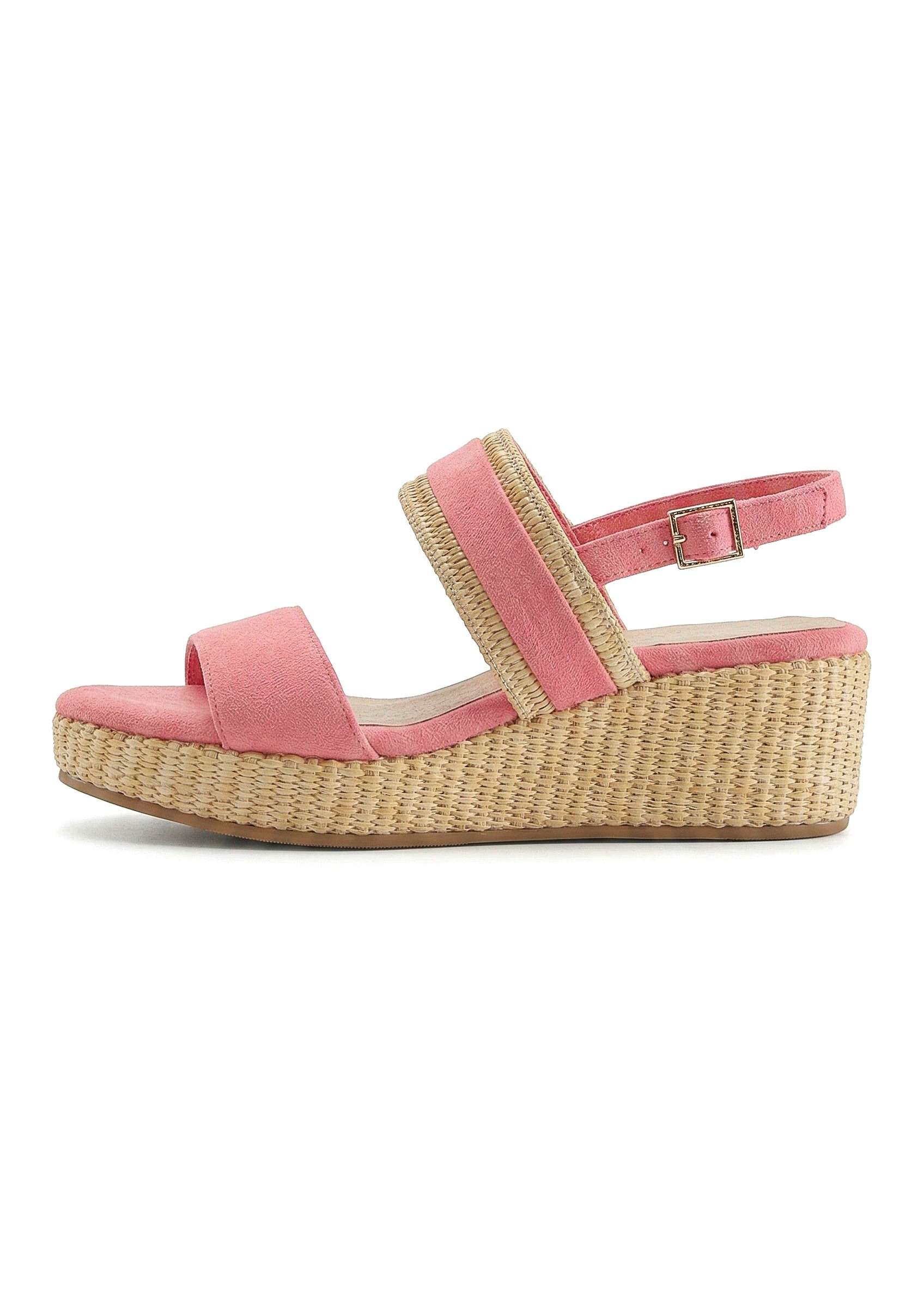 Beachtime by Lascana Sandalette »Sommerschuh, Sandale, offener Schuh, Keilsandalette,«  NEU mit Keilabsatz VEGAN