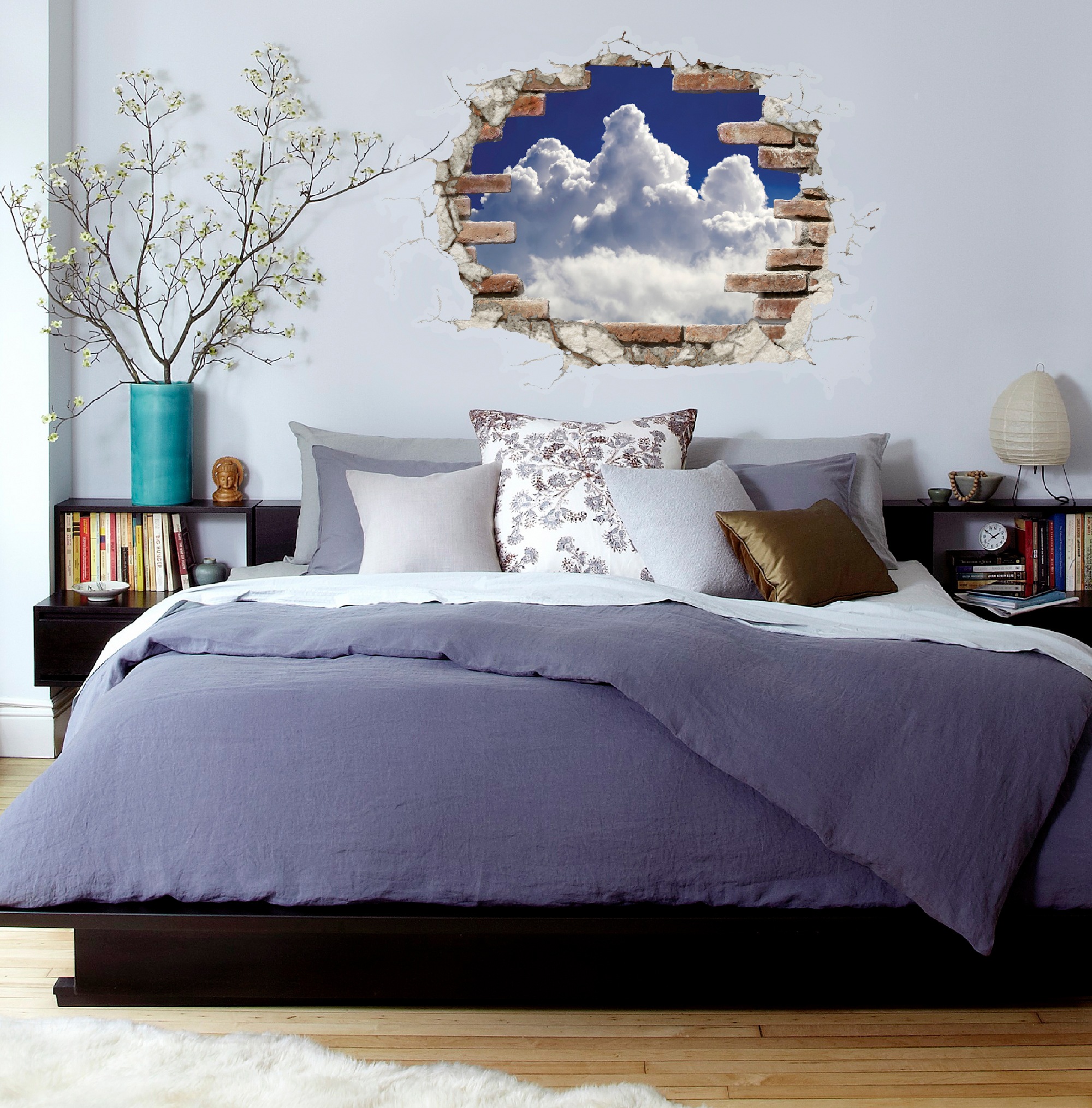 Komar Wandtattoo »Break Out Clouds - Größe 100 x 70 cm«, (1 St.), selbstklebend, Wandsticker