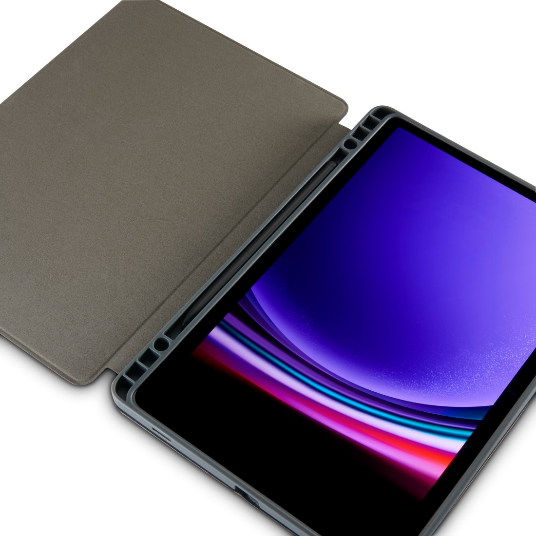 Hama Tablet-Hülle »Tablet Case für Samsung Galaxy Tab S9 11 Zoll, Farbe Grau«, 27,9 cm (11 Zoll), Mit Stiftfach und Standfunktion, robustes Metallscharnier, flexibel