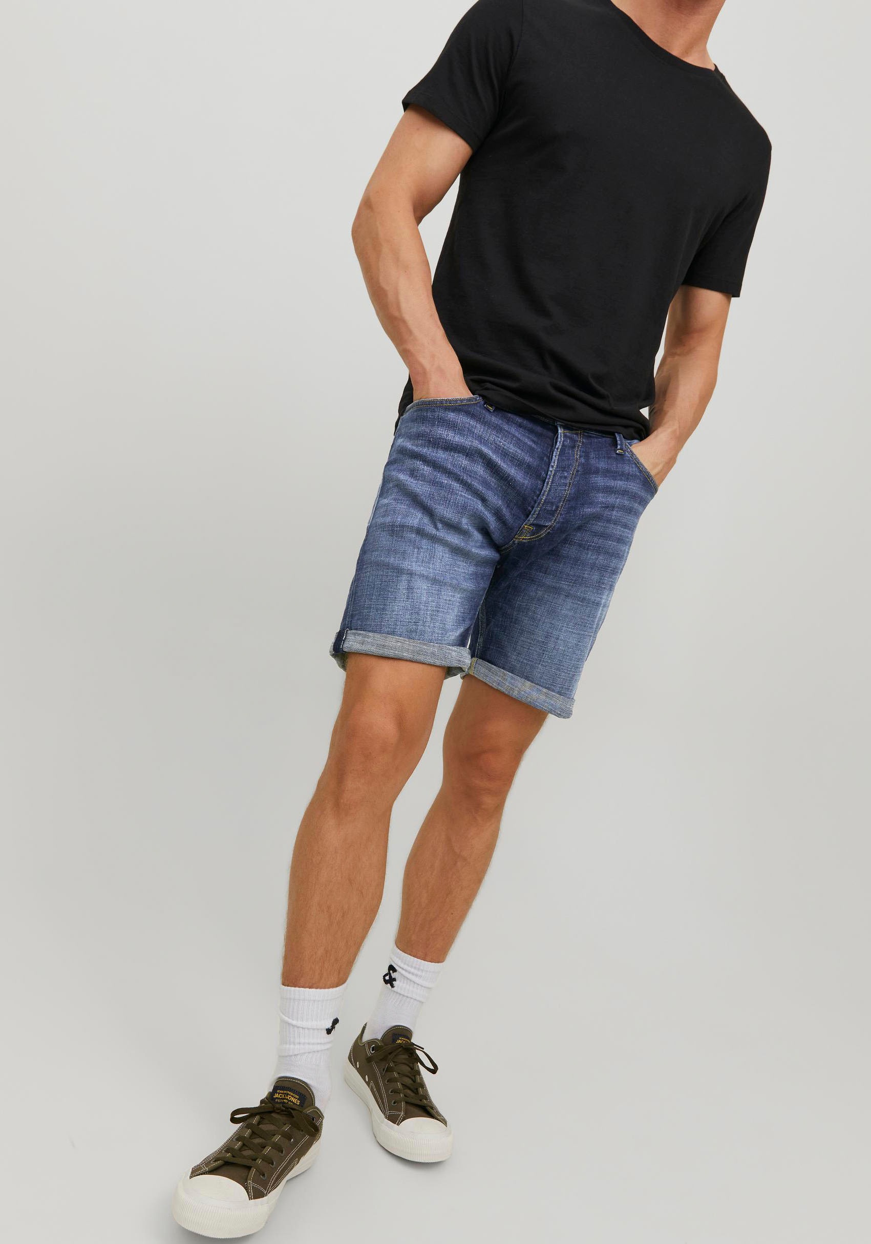 8. Bild von Jack & Jones Jeansshorts »JJICHRIS JJWOOD SHORTS GE 710 SN«