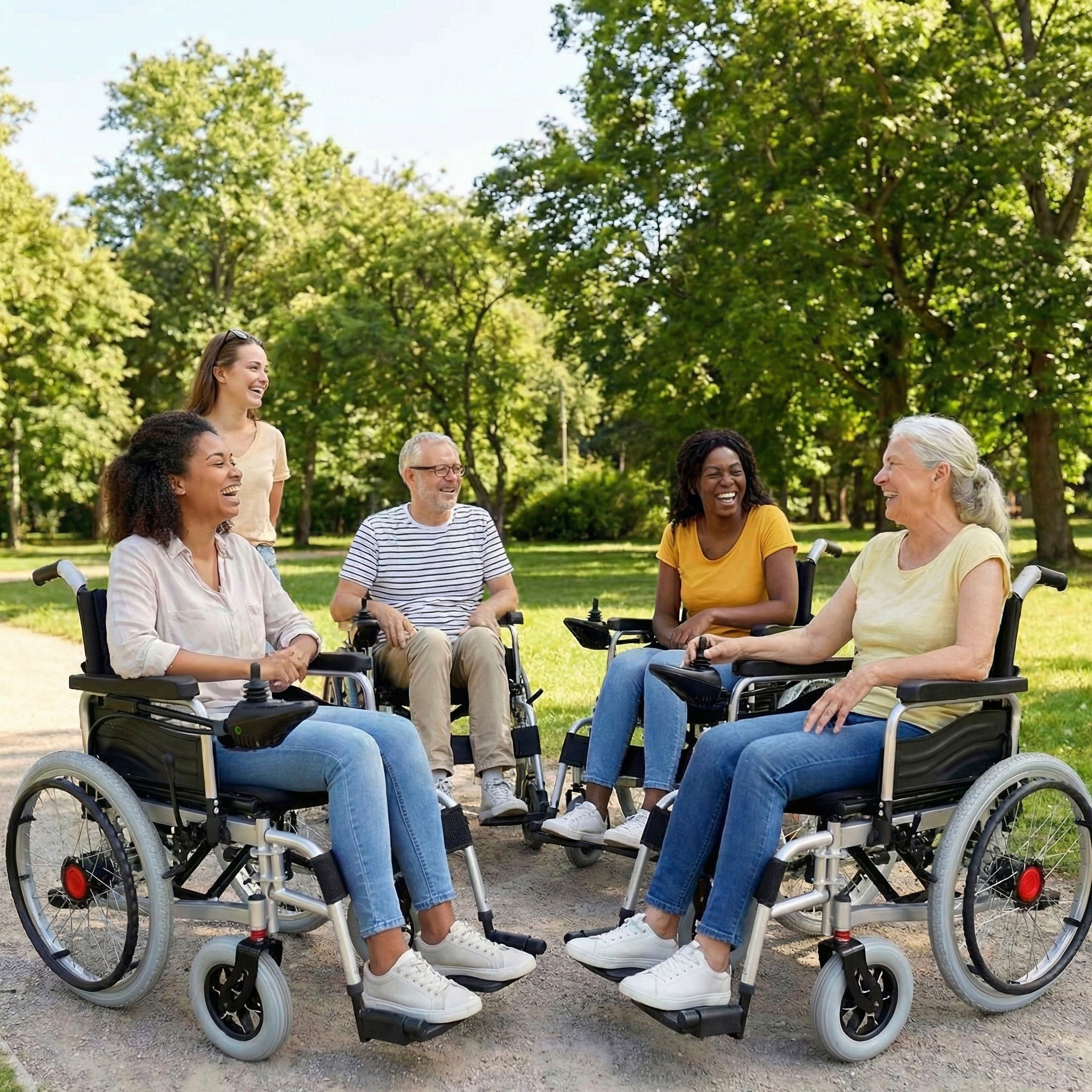 ECONELO Elektromobil »E-Rollstuhl Faltbar 250Wx2« 6 km/h