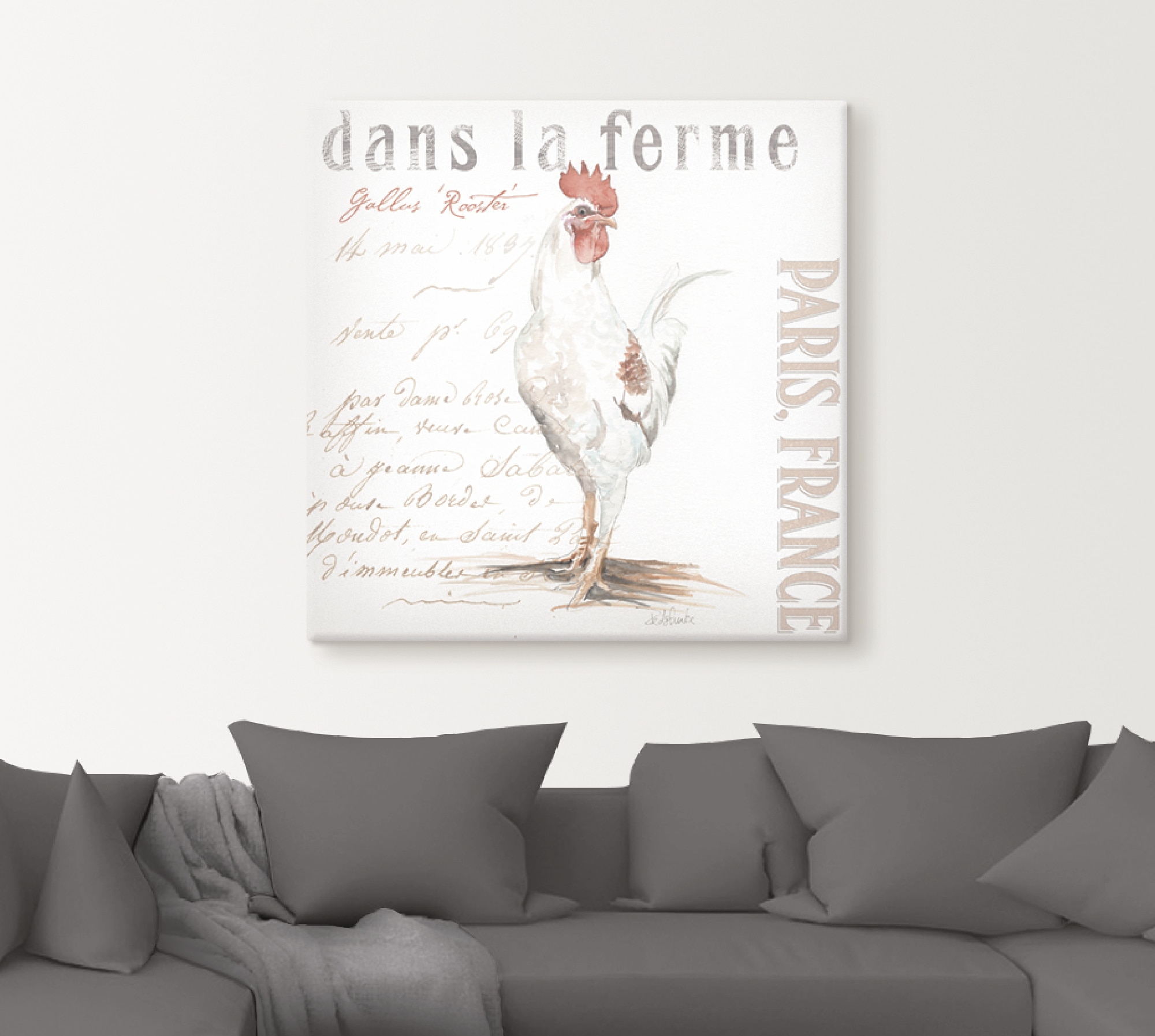 Artland Wandbild "Die Farm I", Haustiere, (1 St.), als Alubild, Outdoorbild günstig online kaufen