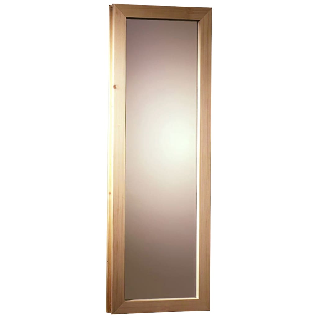 Karibu Saunafenster, 40 mm, BxH: 42x185 cm, bronziert, naturbelassen