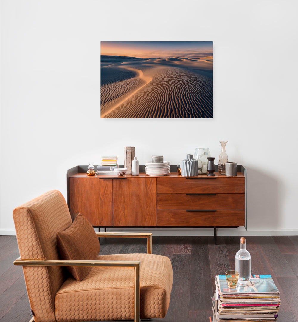 Komar Leinwandbild »Sand Storm - Größe 90 x 60 cm«, Baum-Blätter-Natur-Berg günstig online kaufen