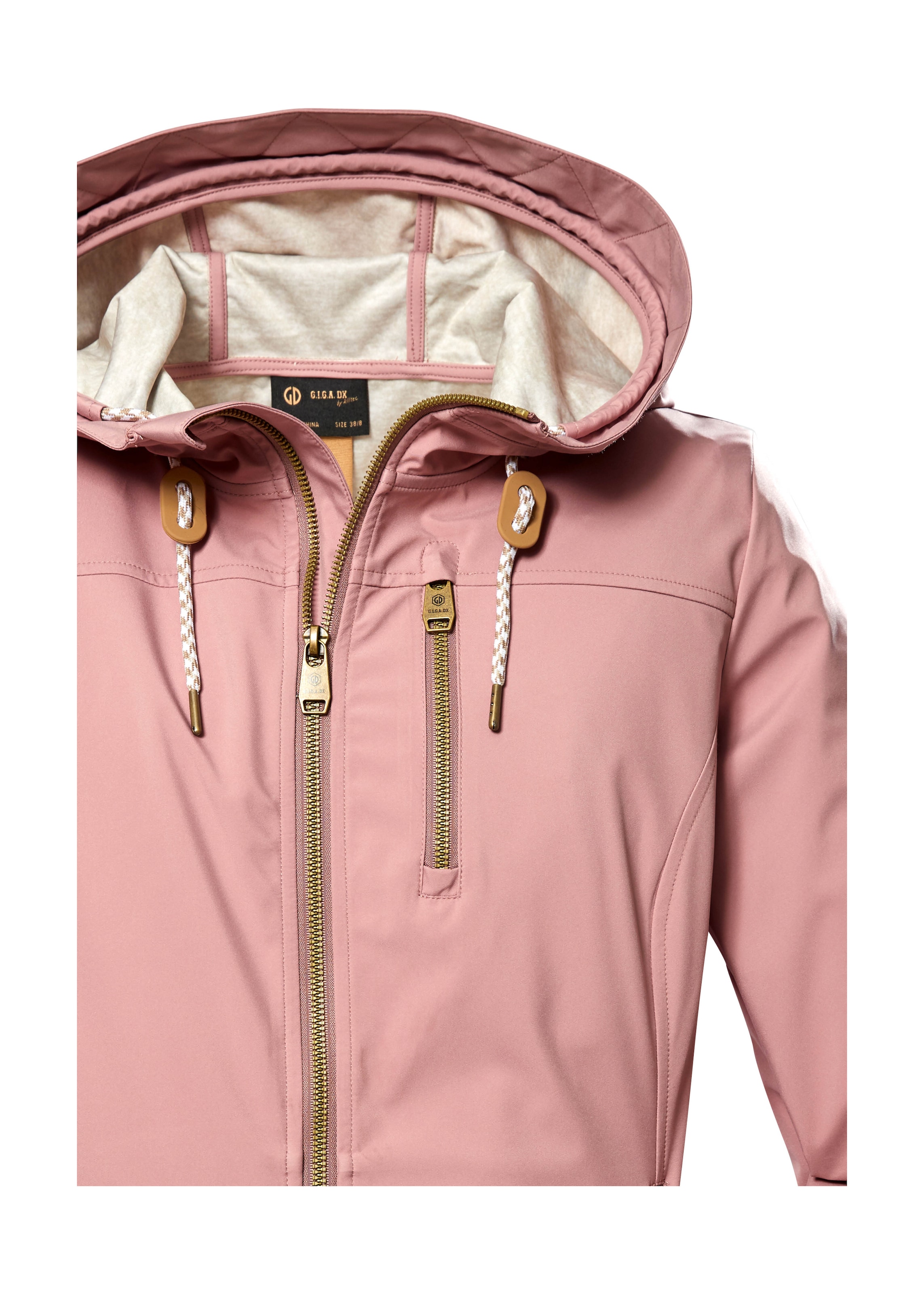 G.I.G.A. DX by killtec Softshelljacke »GS 24 WMN SFTSHLL JCKT«, Wasserabweisende Softshelljacke, verstellbare Kapuze, winddicht