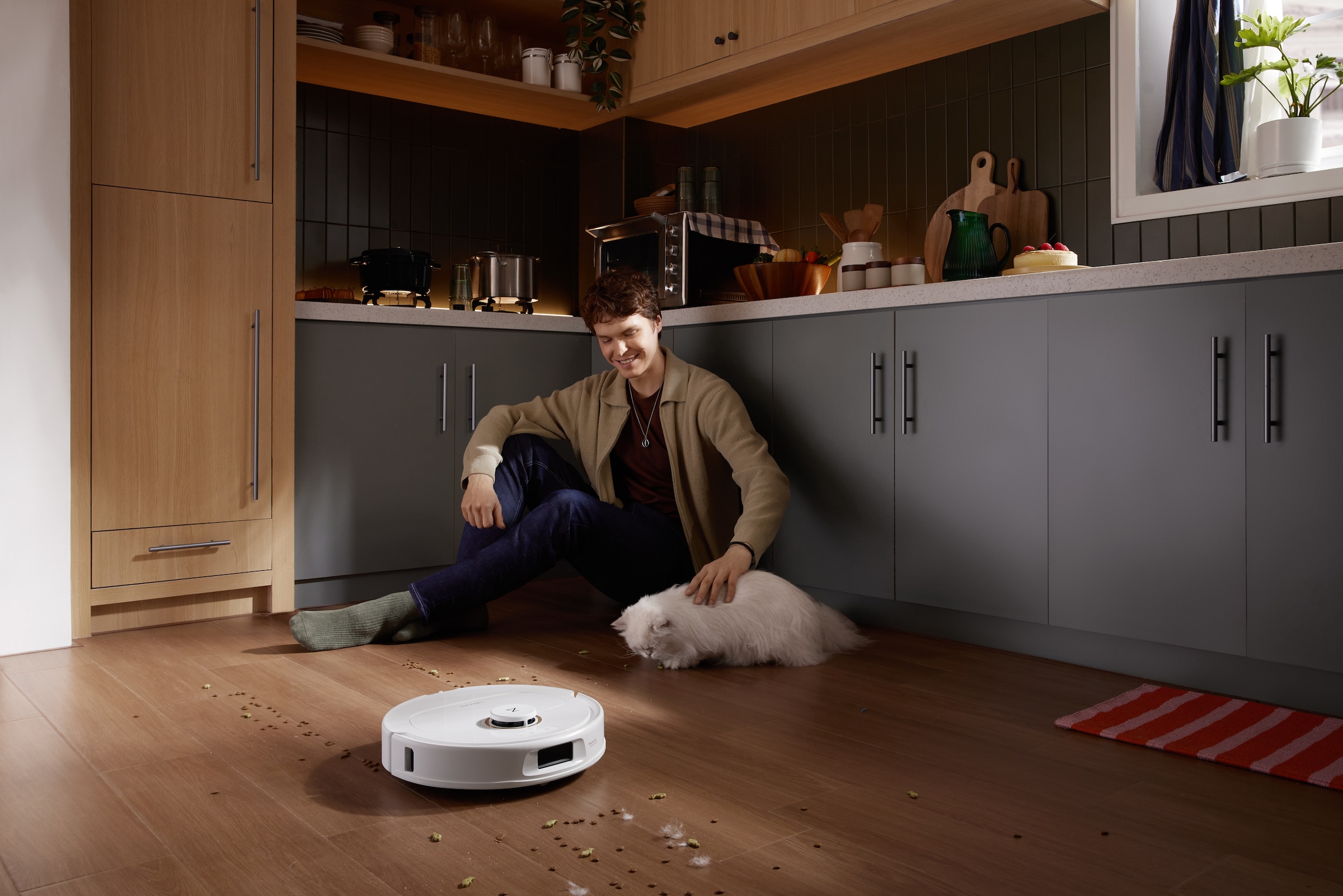 Roborock Saugroboter »Roborock Qrevo 5AE mit Wischfunktion, autom. Moppanhebung« leistungsstarke 12.000 Pa Saugleistung, LDS-Navigationssystem,