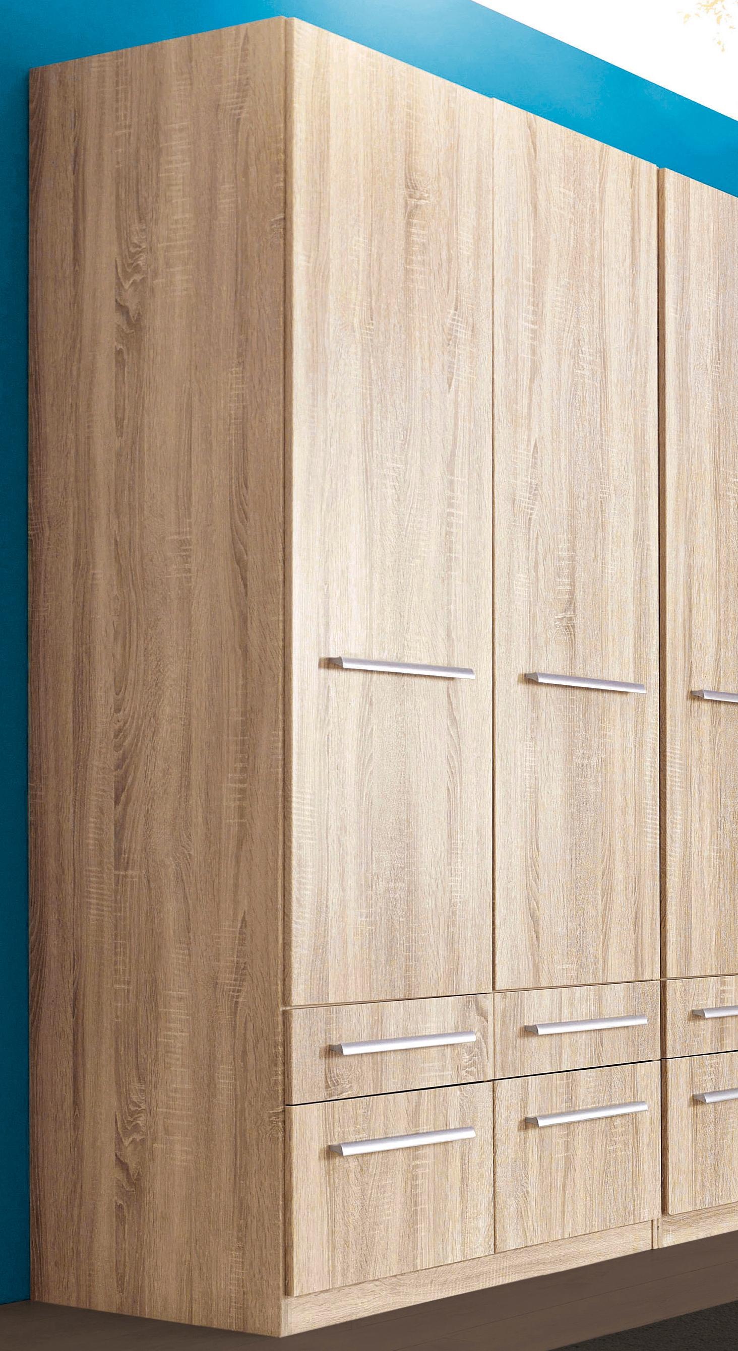 priess Kleiderschrank »Schrank Garderobe Wäscheschrank Barcelona in 5 Breiten«, viel Stauraum, geräumige Schubkästen, mit Spiegel, MADE IN GERMANY