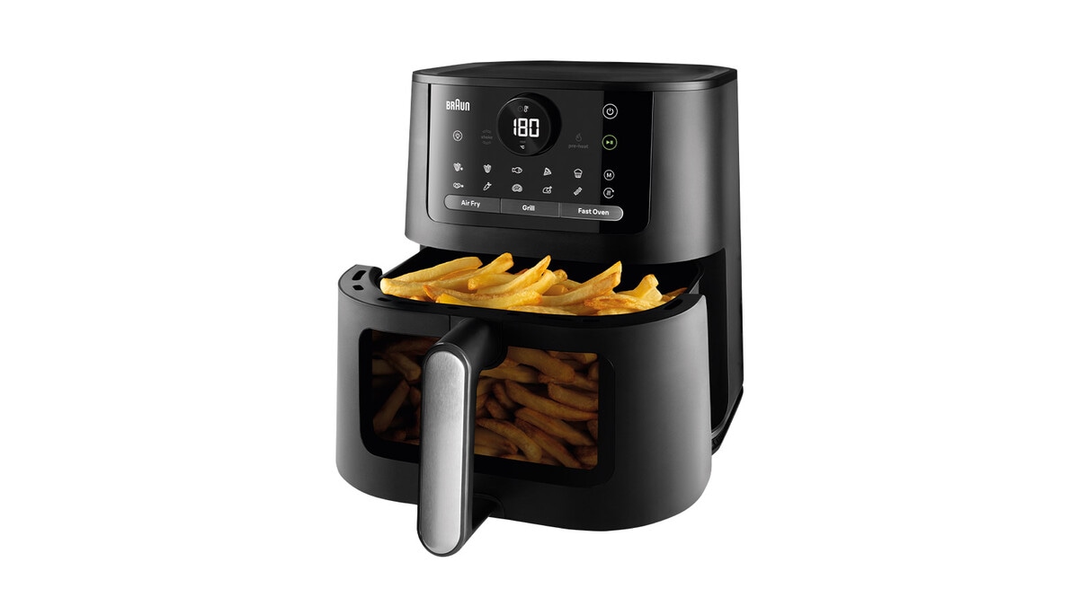 Braun Heißluftfritteuse »MultiFry 5 HF 5075IBK 3-in-1 Airfryer, 6L, 80-220°, PFAS-frei*« 2000 W