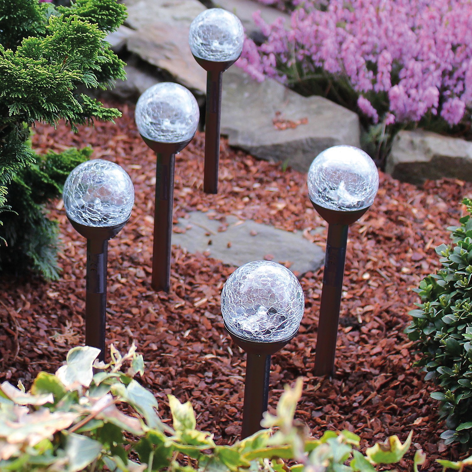 Bild von Think@Pets Gartenleuchte »BALLS«, Leuchtmittel LED-Board | LED fest integriert, Set, 5 Stück