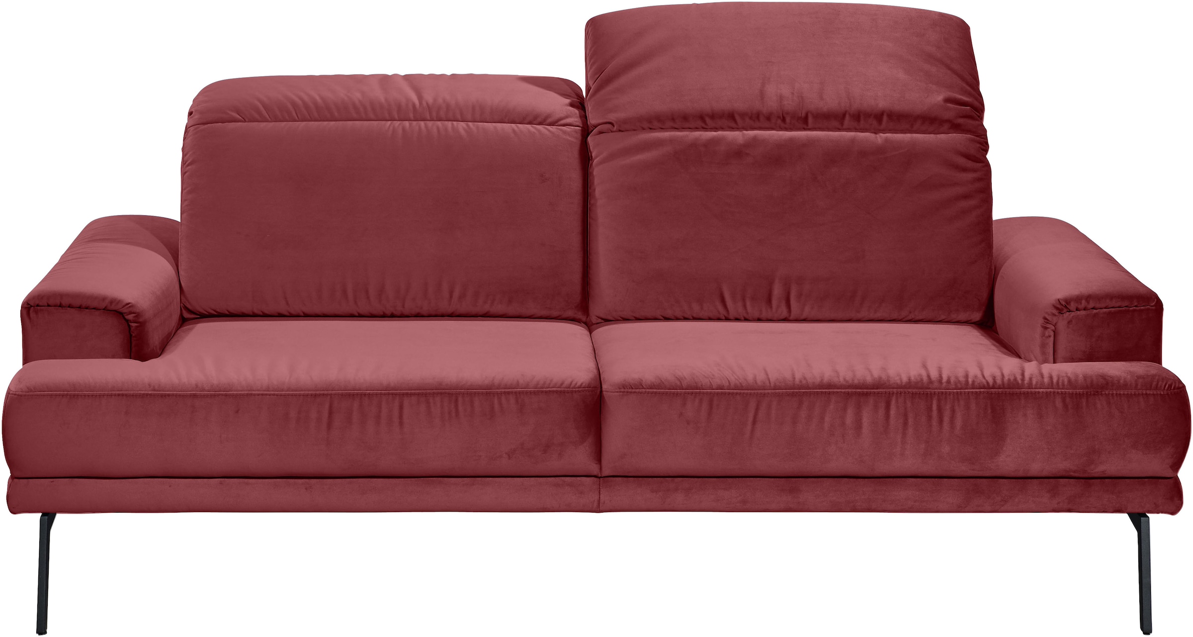 Musterring 2-Sitzer »MR 4580«, inkl. Kopf- und Sitztiefenverstellung, Fuß schwarz, B198 x T103 cm