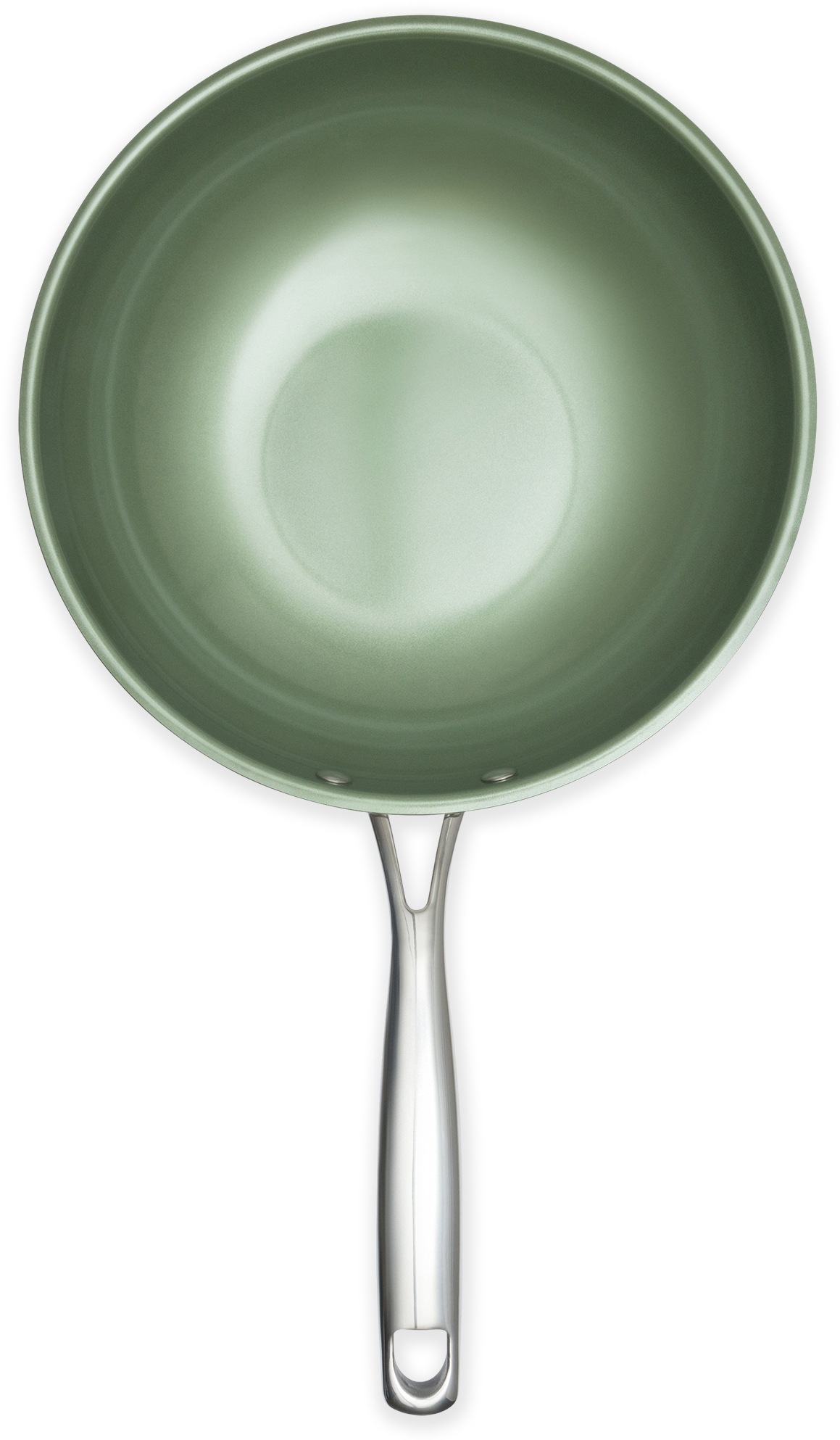 JUST VEGAN Wok »CeraVegan« Edelstahl 18/8 1 Stk. tlg. Pflanzliche Keramikbe günstig online kaufen
