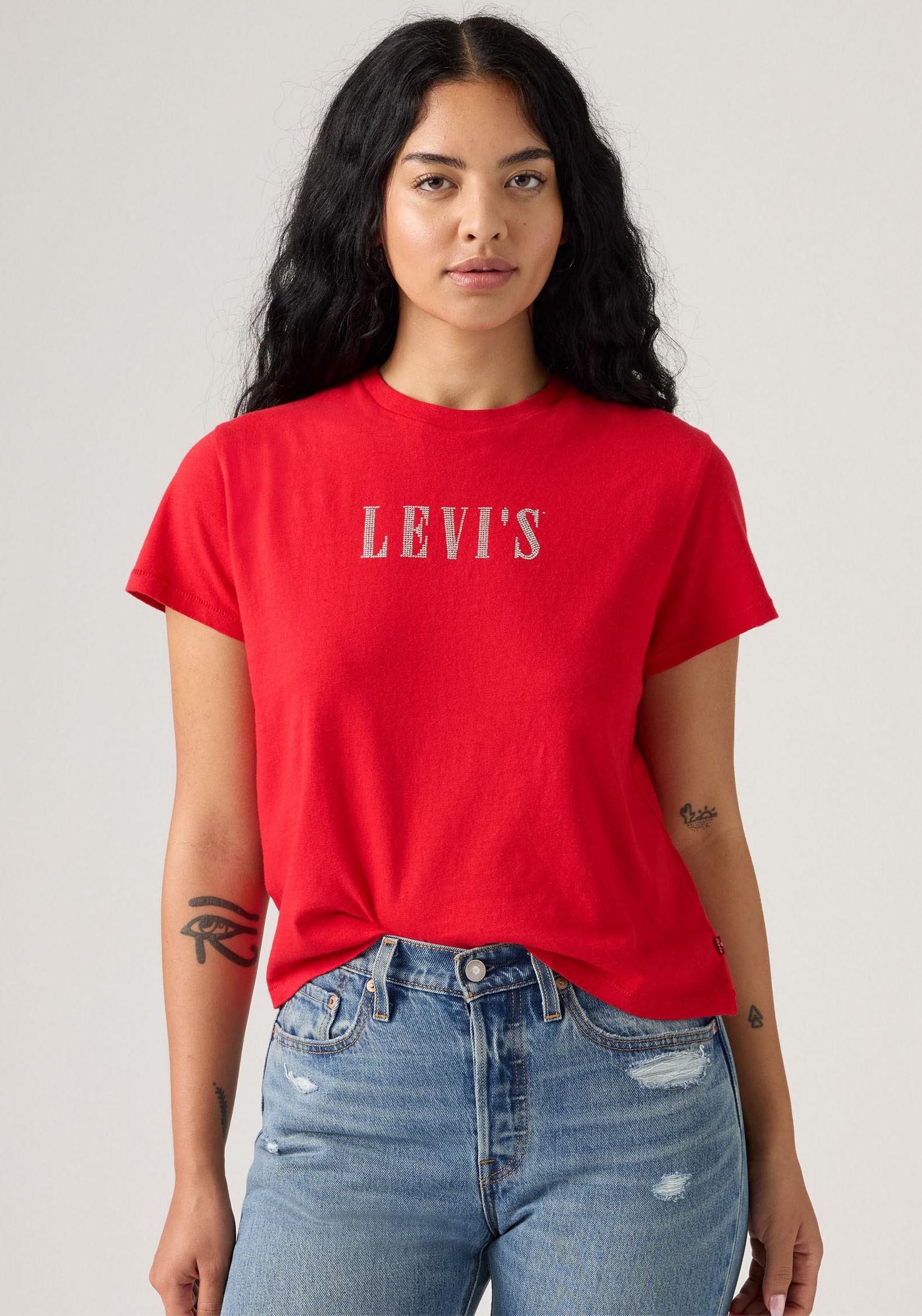 Levi's® T-Shirt »GRAPHIC CLASSIC T« Glitzerne Applikation