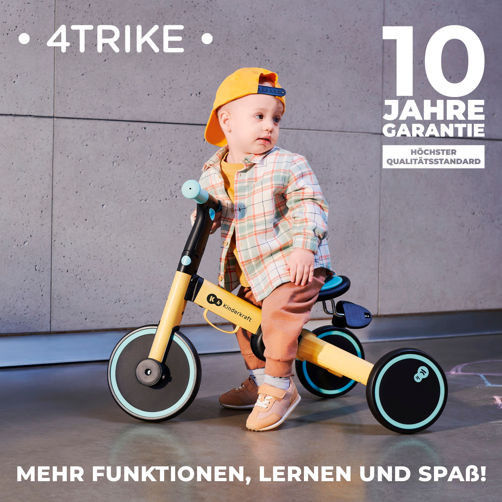 Kinderkraft Laufrad »4TRIKE«, auch als Dreirad umbaubar