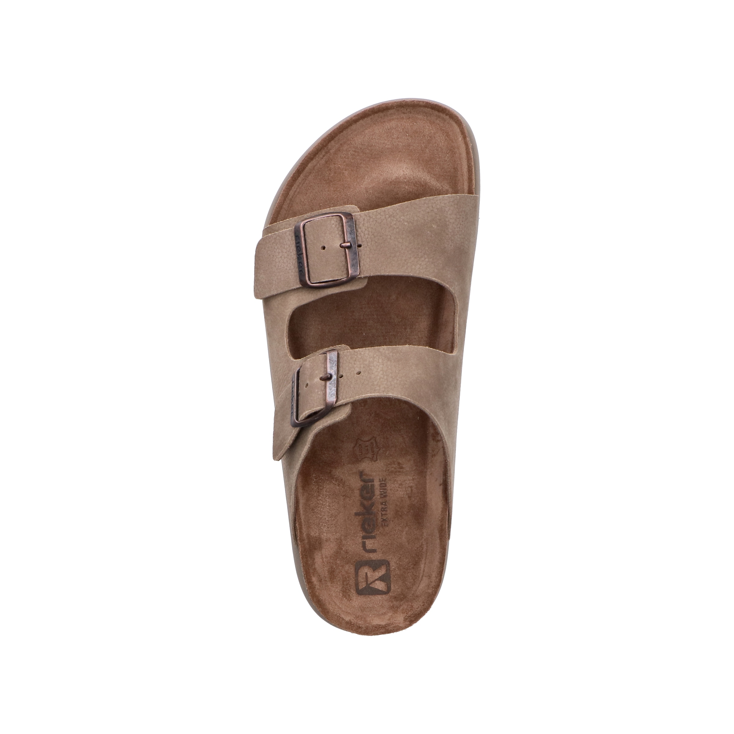 Rieker Pantolette  Sommerschuh, Strandschuh, Hausschuh mit bequemem Fußbett