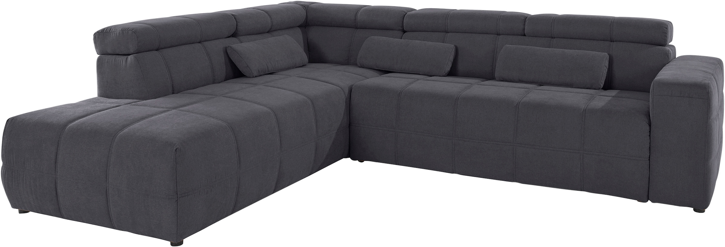 DOMO collection Ecksofa "Cunelli L-Form", wahlweise inklusive 6-fach verste günstig online kaufen