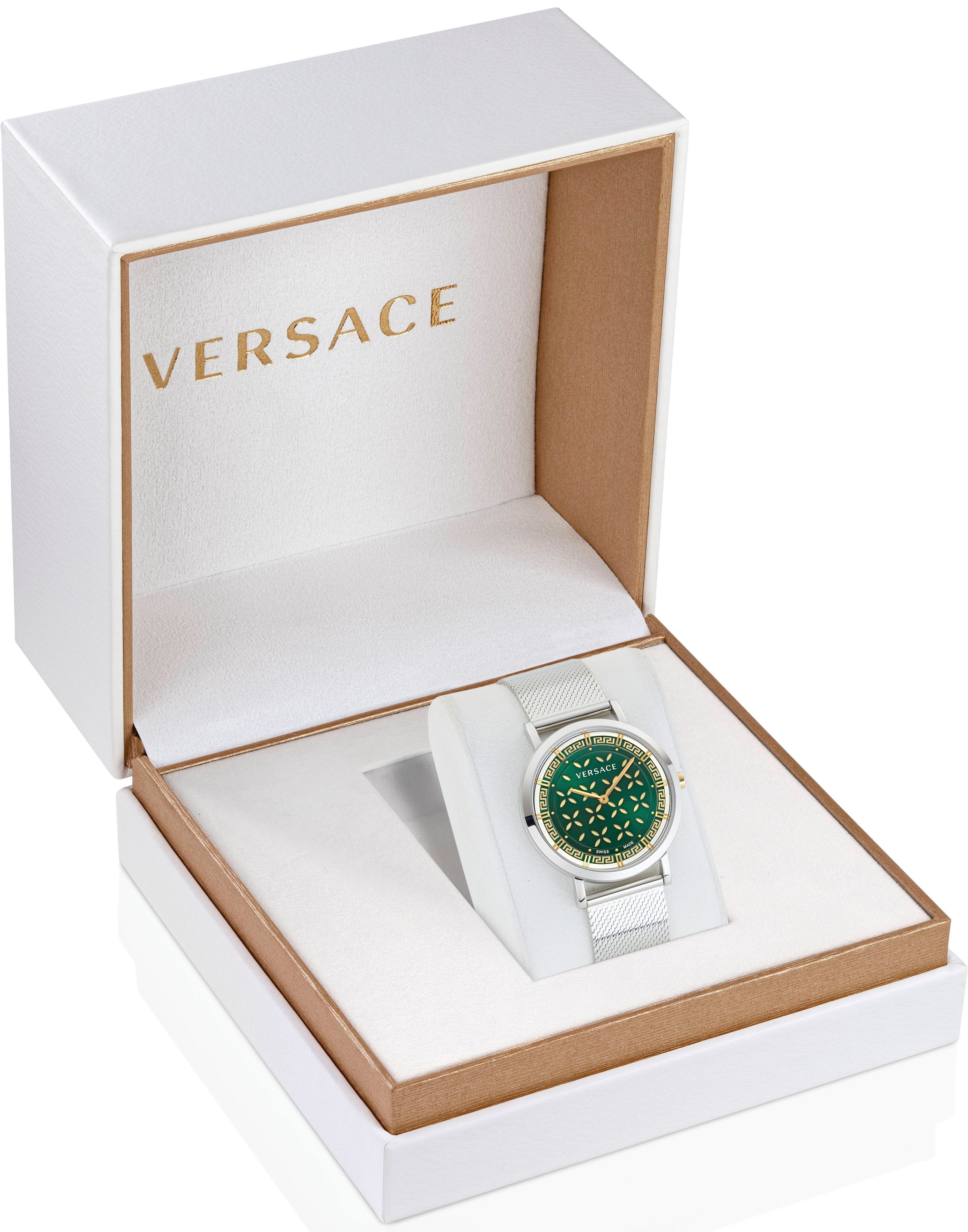Versace Quarzuhr »NEW GENERATION«, Armbanduhr, Damenuhr, Saphirglas, Swiss Made, analog