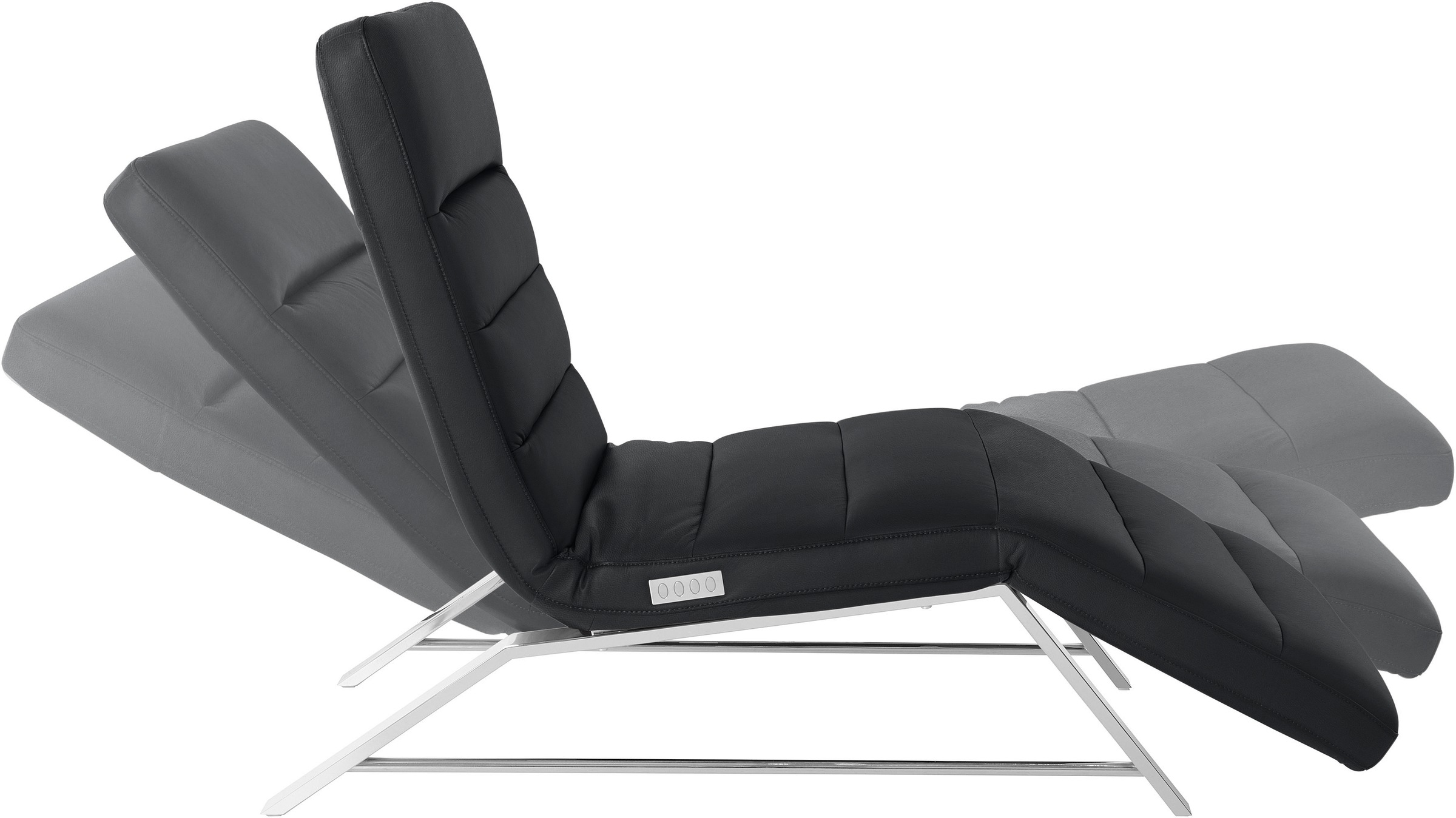 W.SCHILLIG Relaxliege »daily dreams«, Funktionsliege wahlweise mit Motor, Gestell Chrom, Breite 65 cm