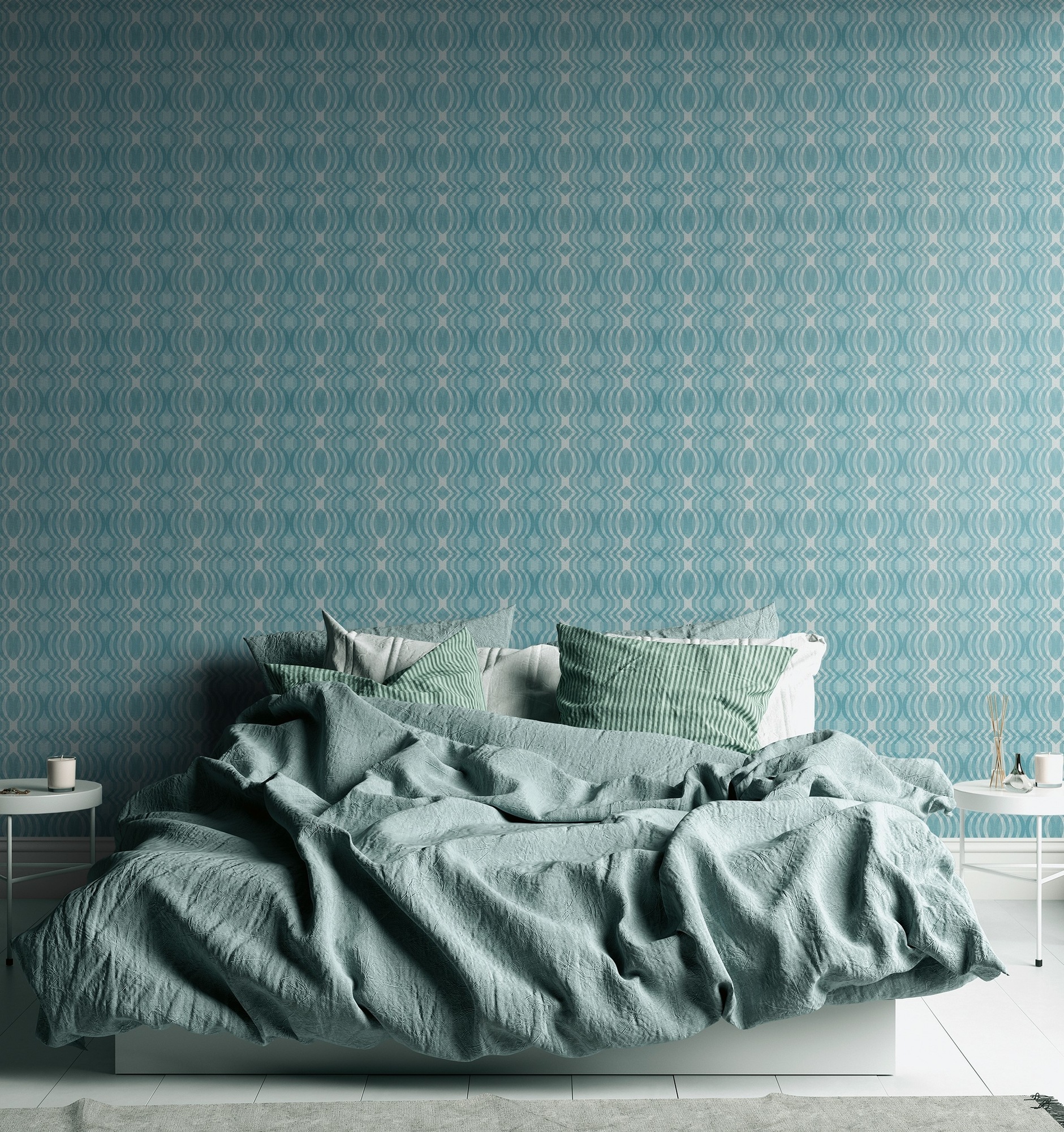 A.S. Création Vliestapete »Retro Chic 3D-Tapete Mustertapete Wellenoptik 3D« matt strukturiert Vliestapete Comic für Schlafzimmer Küche Wohnzimmer 3D Design modern