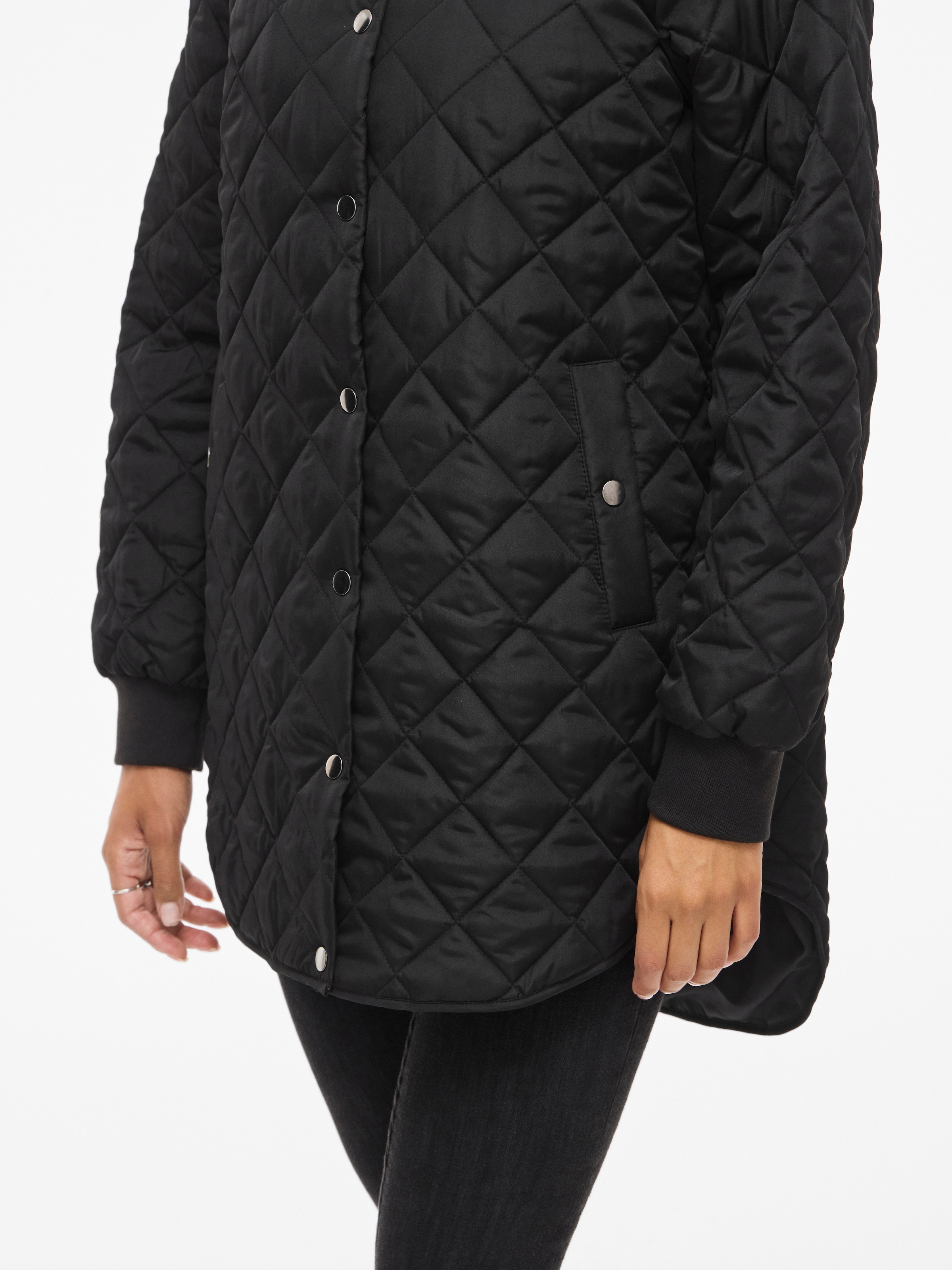 Vila Steppjacke »VITATE L/S HOODED JACKET - NOOS« mit Kapuze Kunstfaser